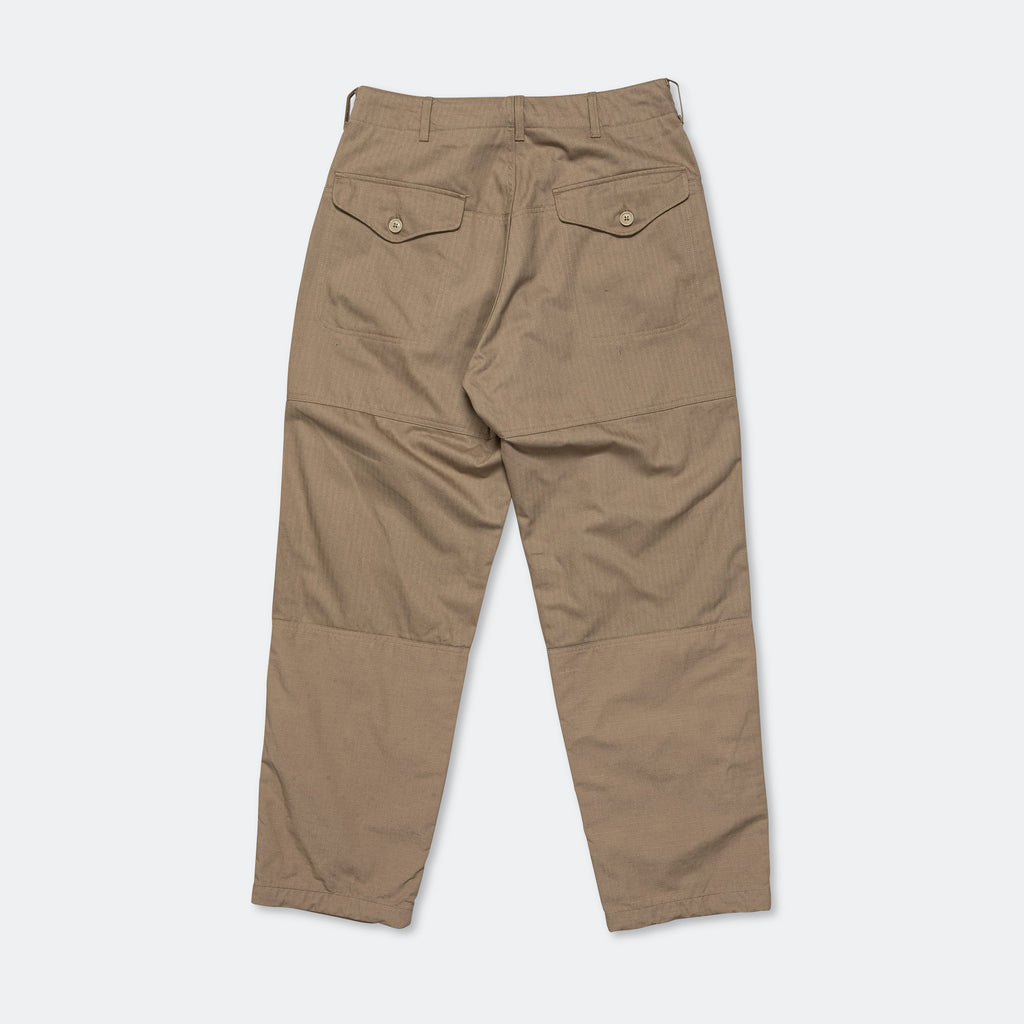 Field Pant - Khaki Cotton Herringbone Twill