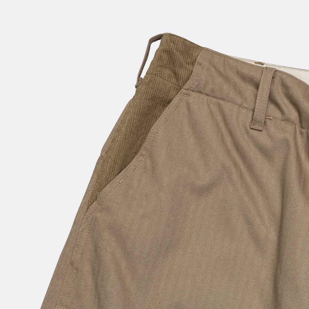 Field Pant - Khaki Cotton Herringbone Twill