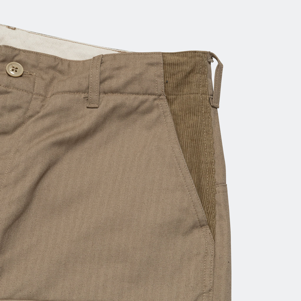 Field Pant - Khaki Cotton Herringbone Twill