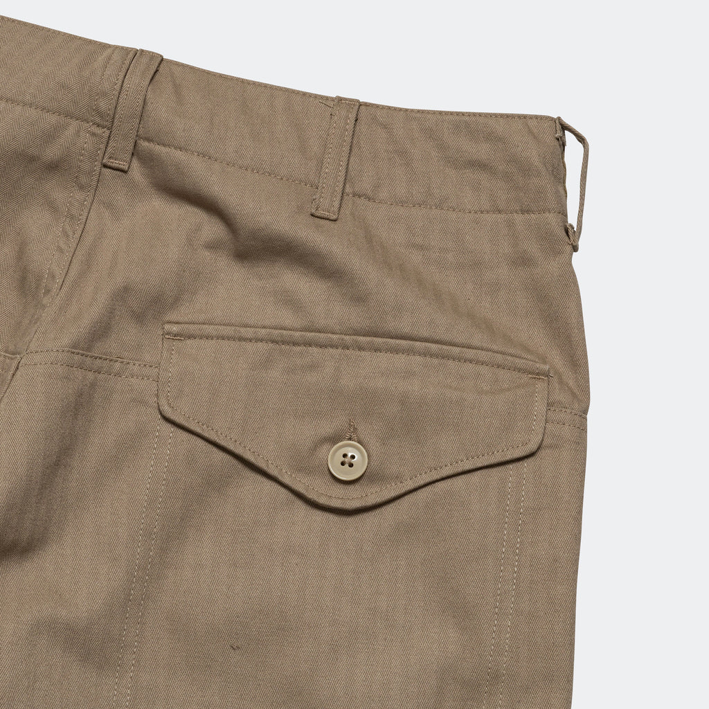 Field Pant - Khaki Cotton Herringbone Twill