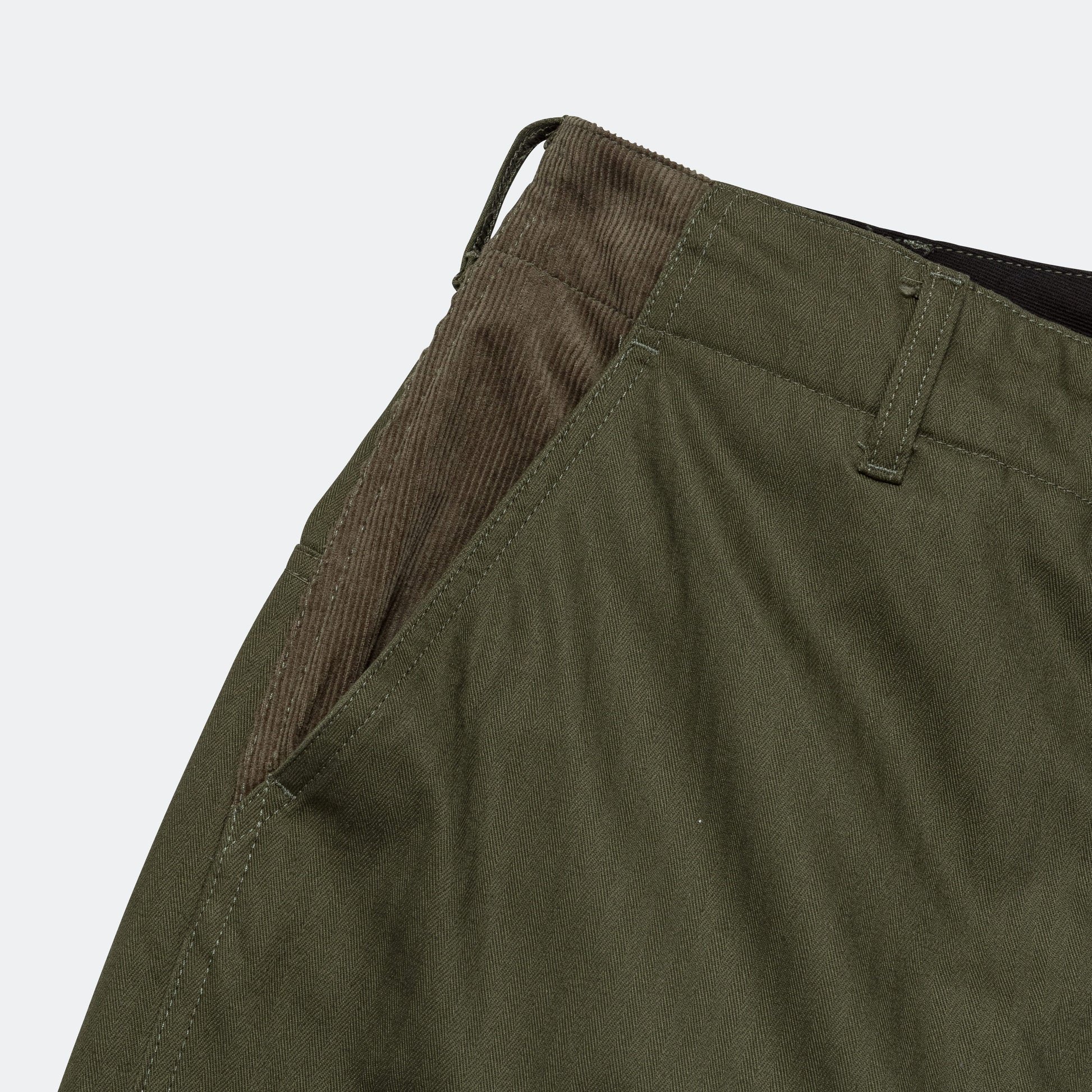 Field Pant - Olive Cotton Herringbone Twill