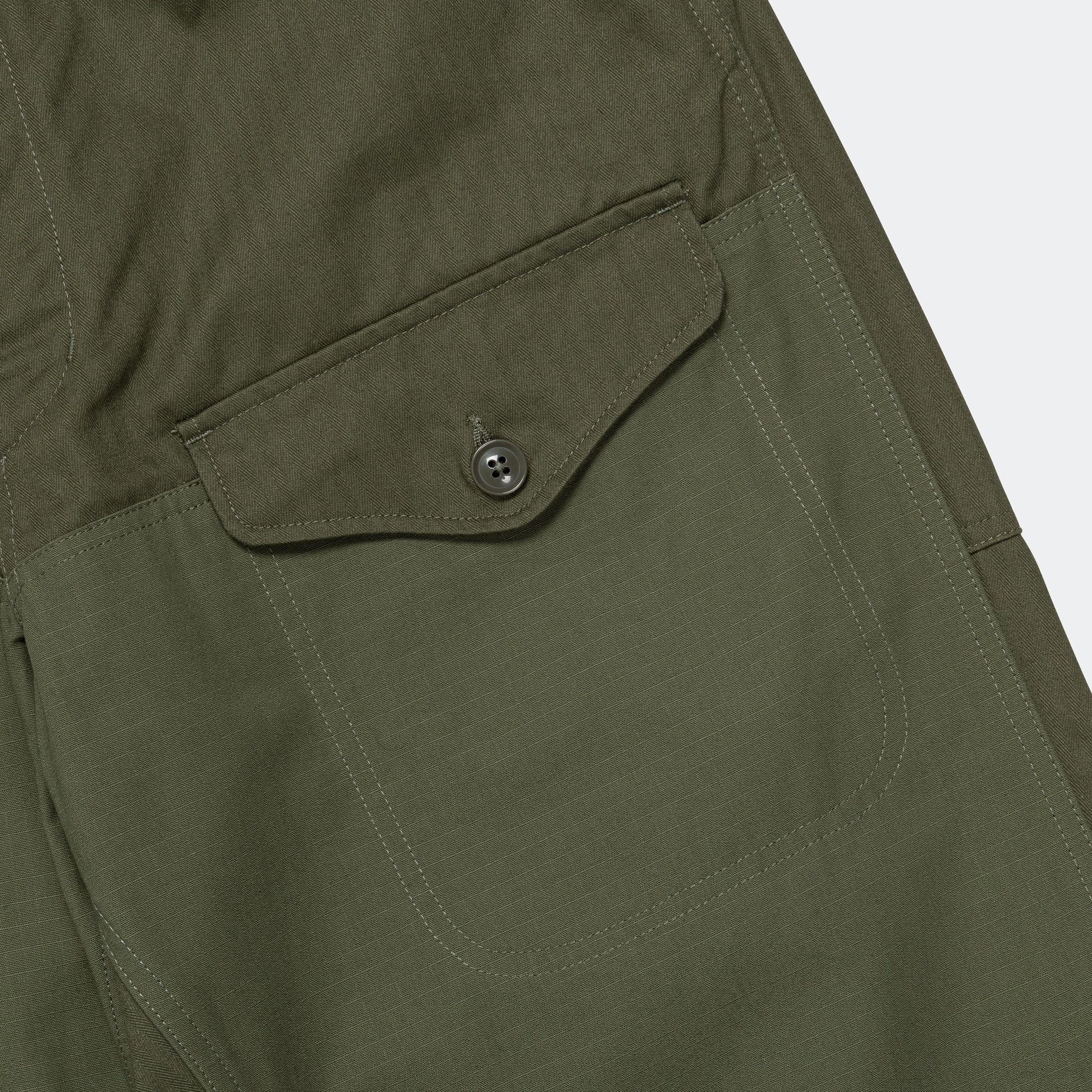 Field Pant - Olive Cotton Herringbone Twill