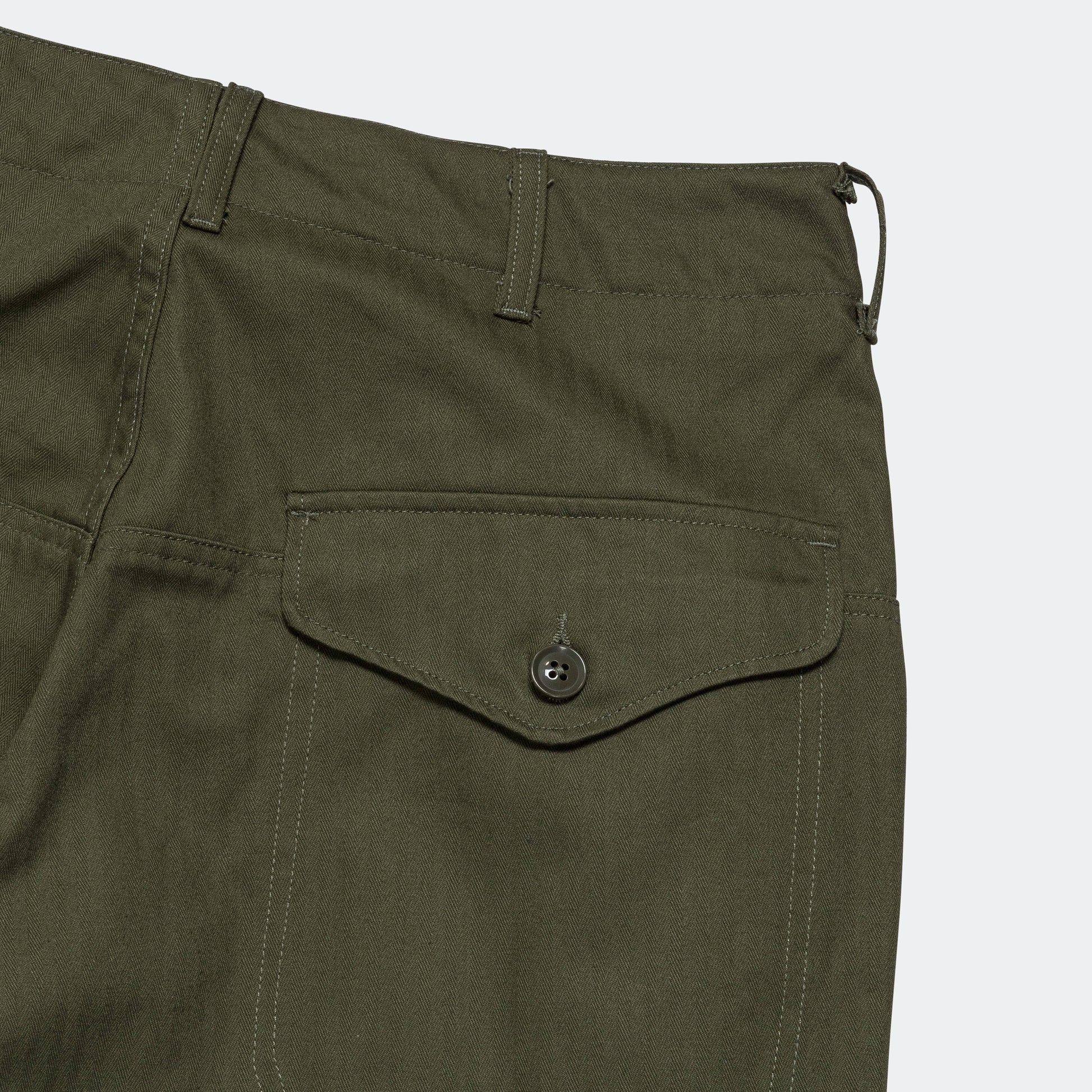Field Pant - Olive Cotton Herringbone Twill