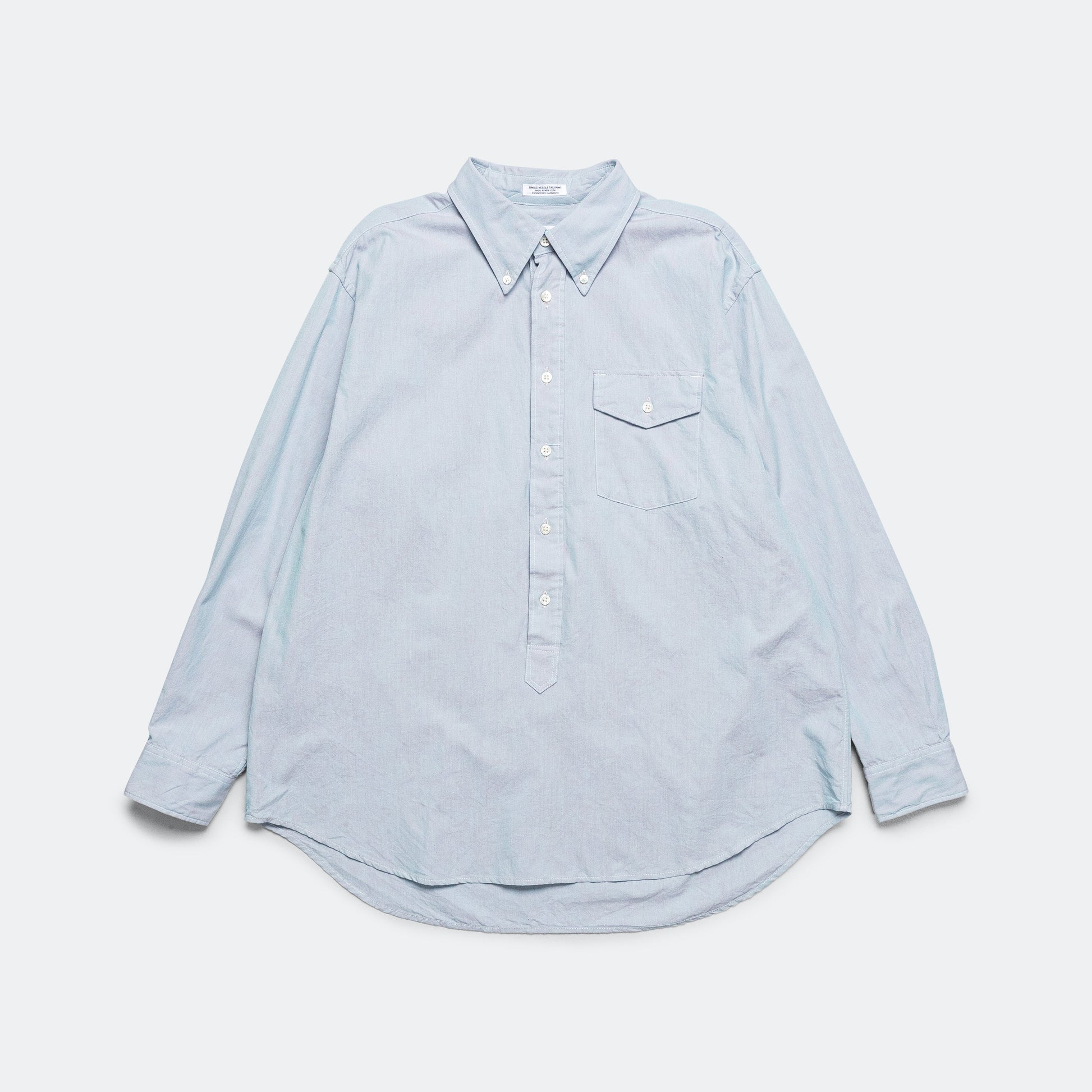 Ivy BD Shirt - Blue Cotton Iridescent