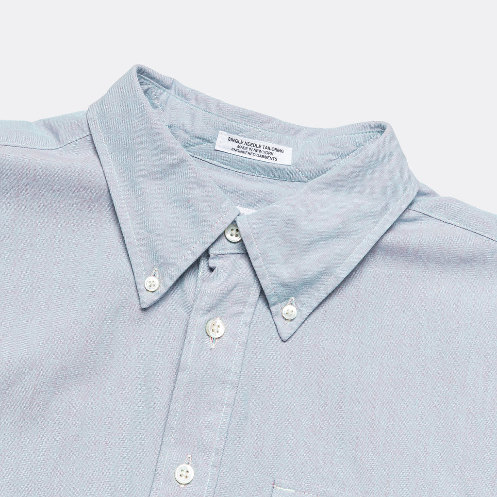 Ivy BD Shirt - Blue Cotton Iridescent