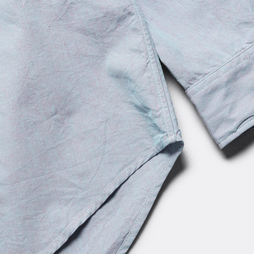 Ivy BD Shirt - Blue Cotton Iridescent