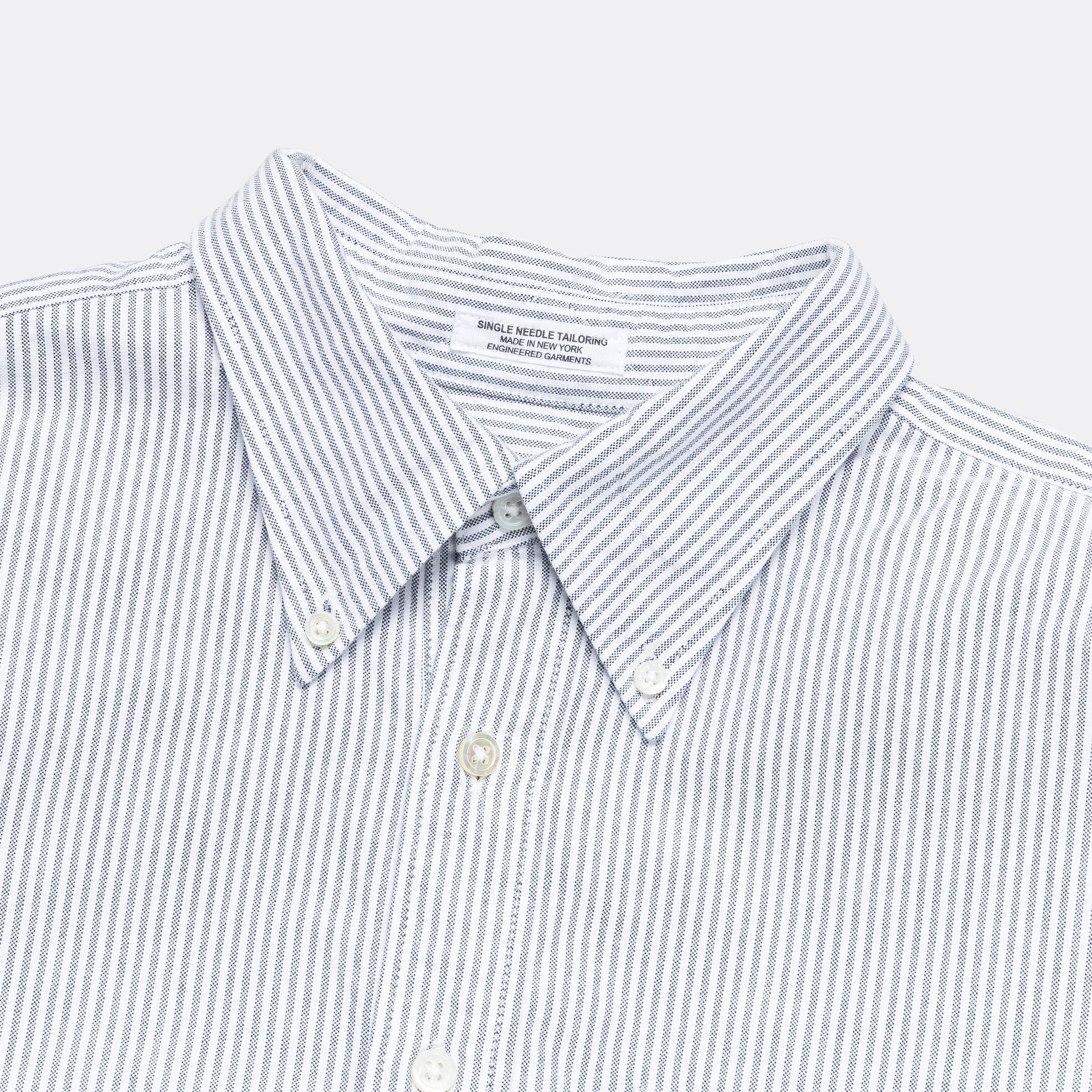Ivy BD Shirt - Grey Candy Stripe Oxford
