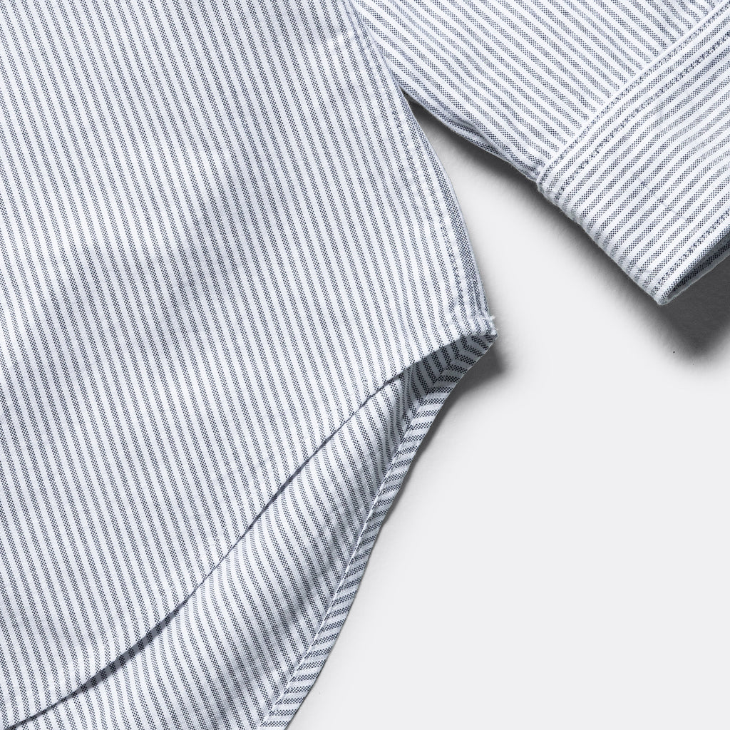 Ivy BD Shirt - Grey Candy Stripe Oxford