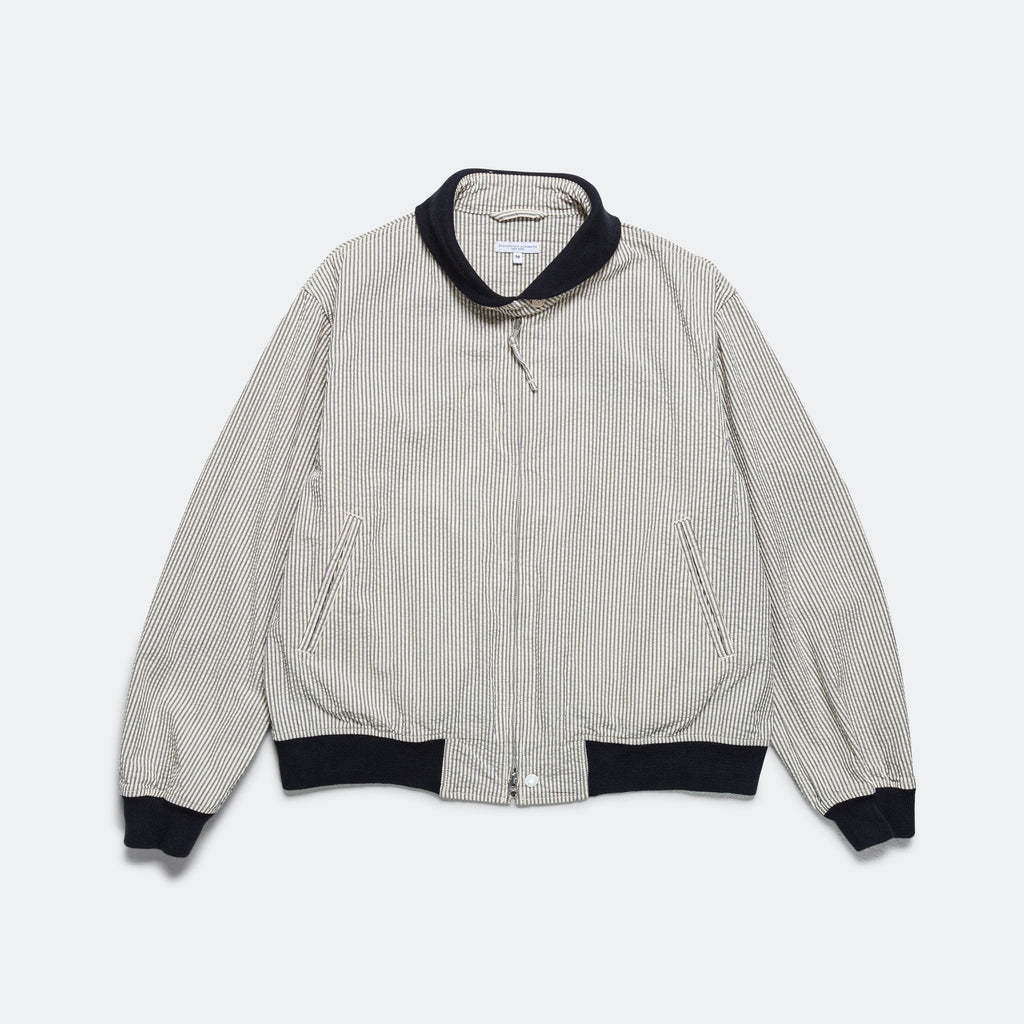 LL Jacket - Navy/Natural Cotton Seersucker
