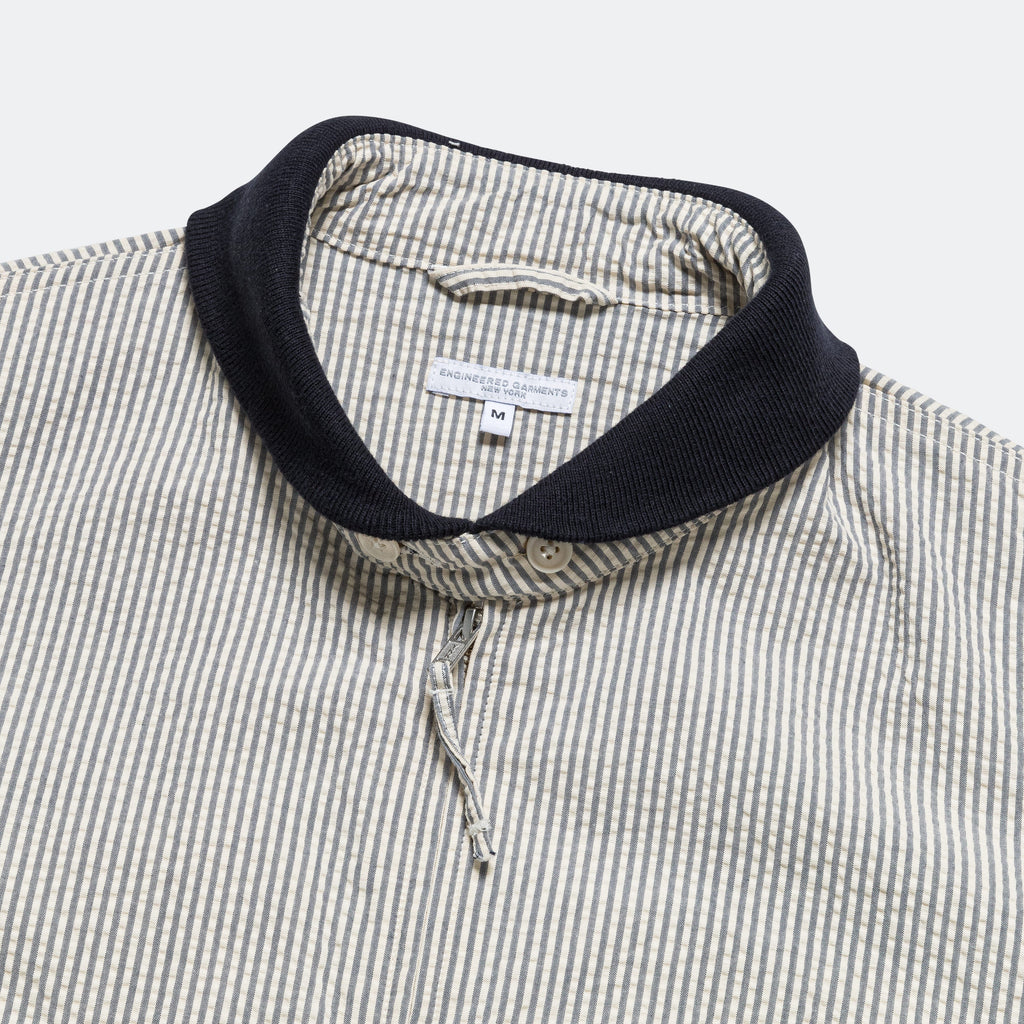LL Jacket - Navy/Natural Cotton Seersucker
