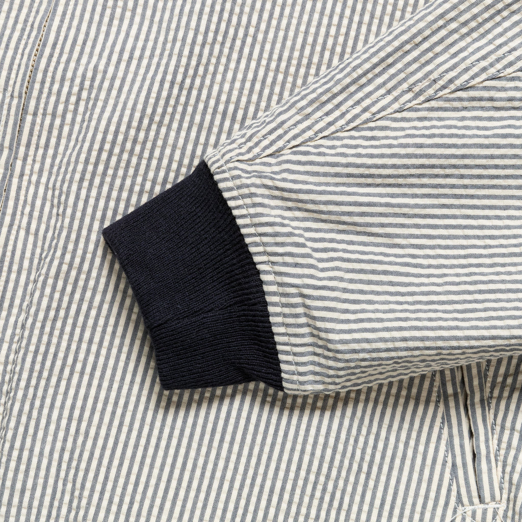 LL Jacket - Navy/Natural Cotton Seersucker
