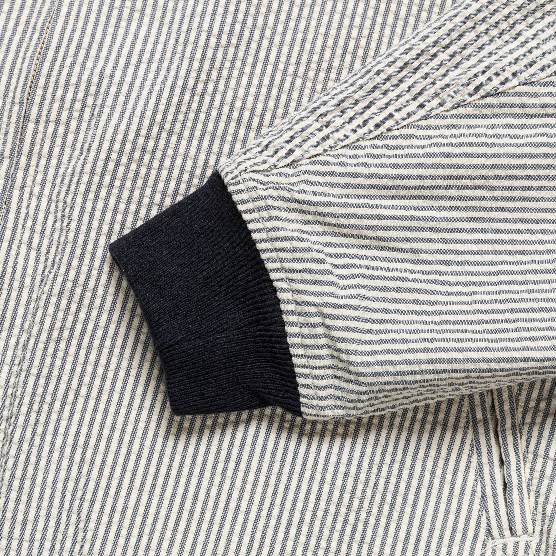 LL Jacket - Navy/Natural Cotton Seersucker