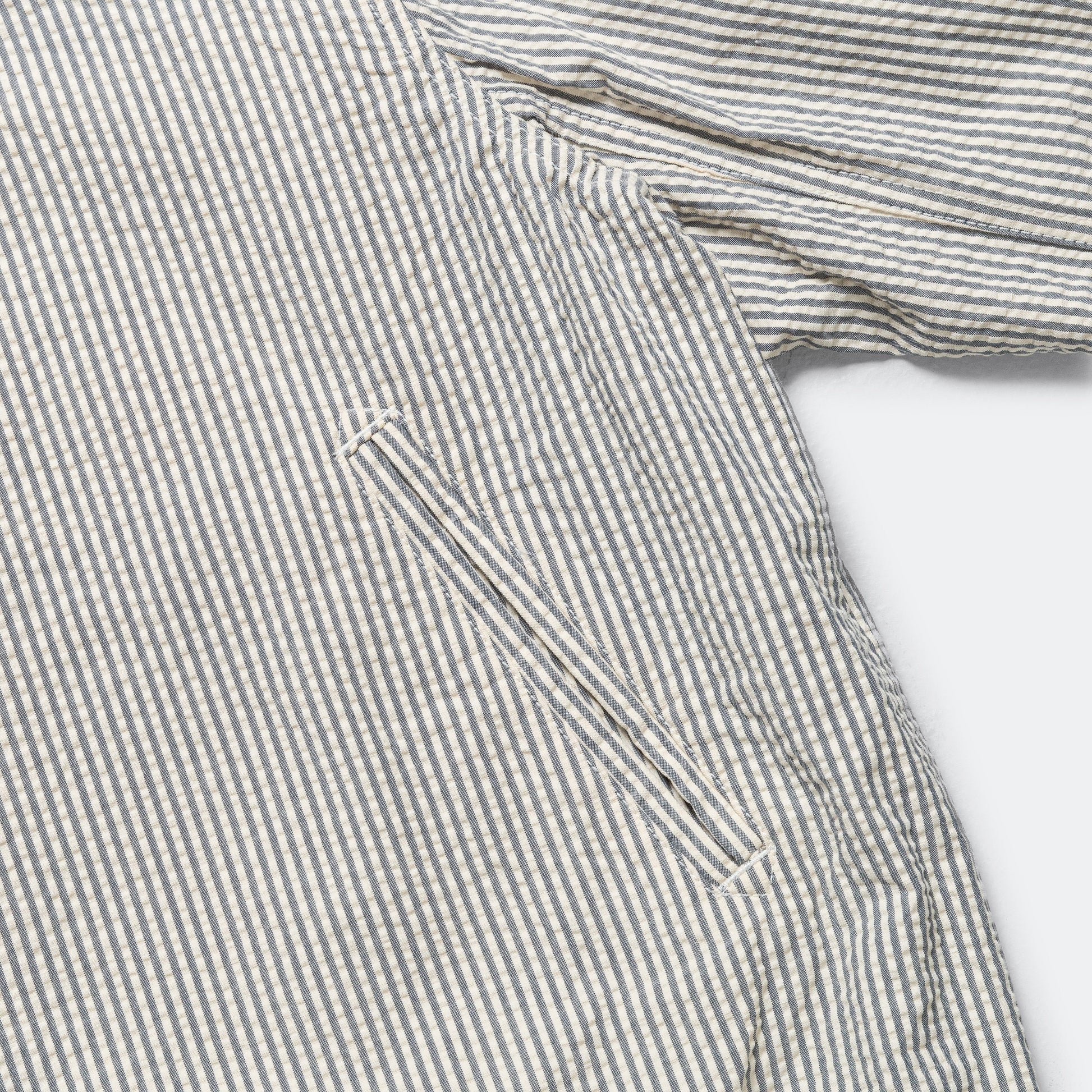 LL Jacket - Navy/Natural Cotton Seersucker