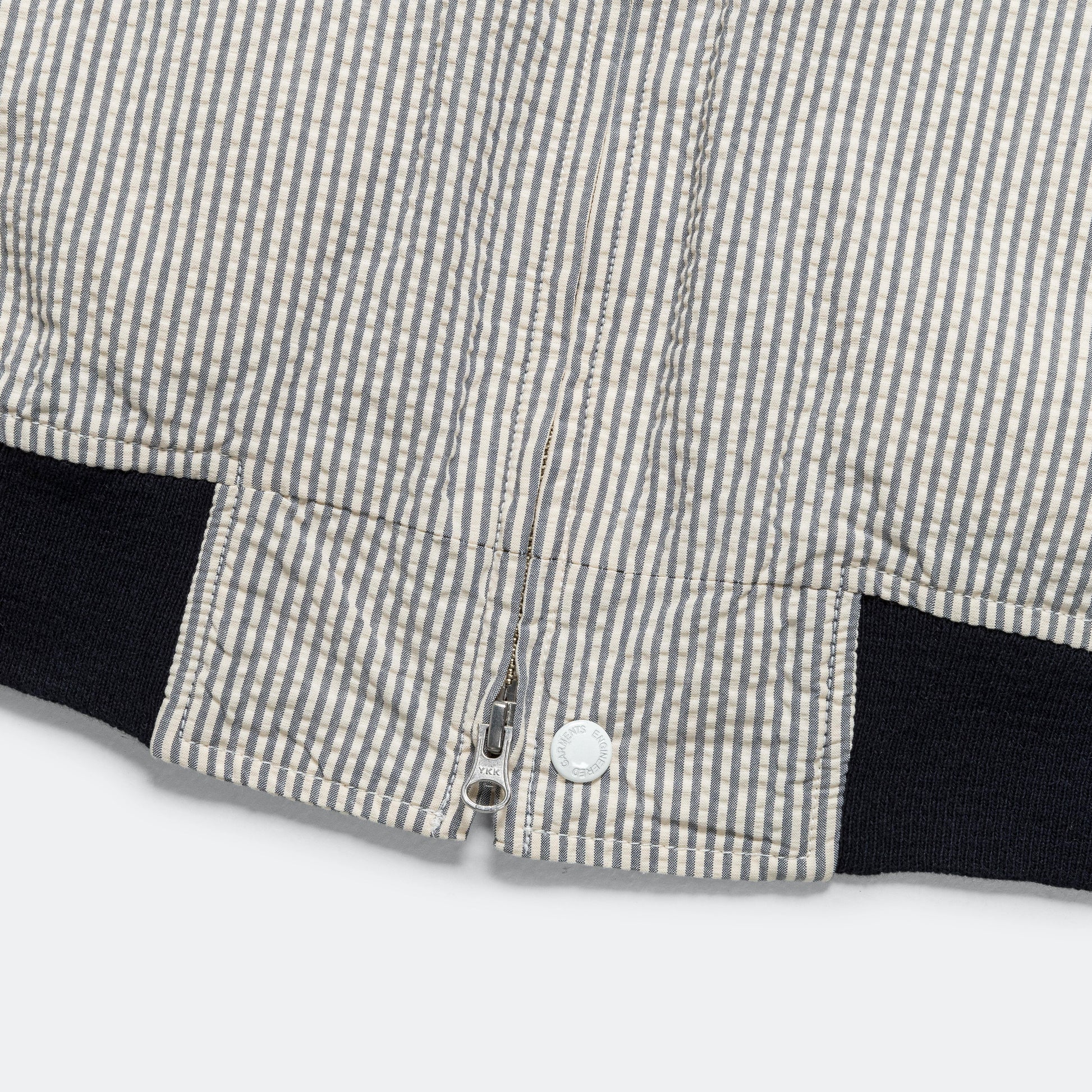 LL Jacket - Navy/Natural Cotton Seersucker