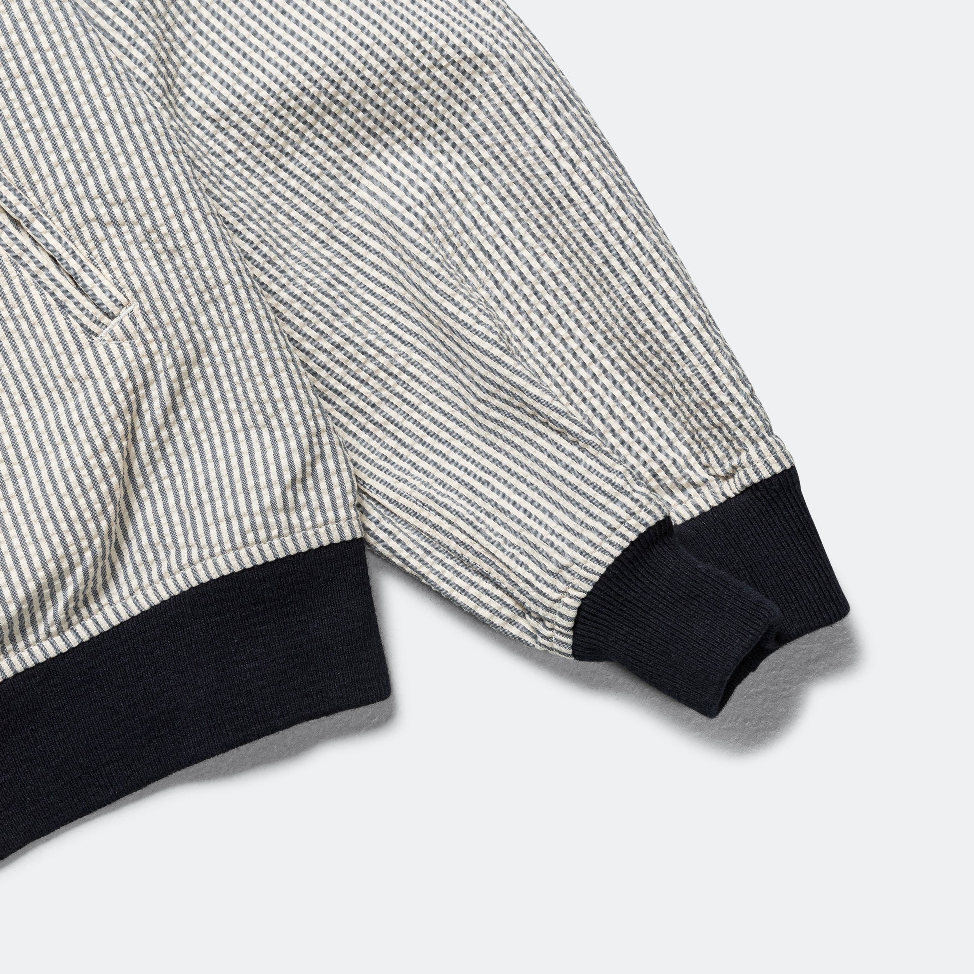 LL Jacket - Navy/Natural Cotton Seersucker