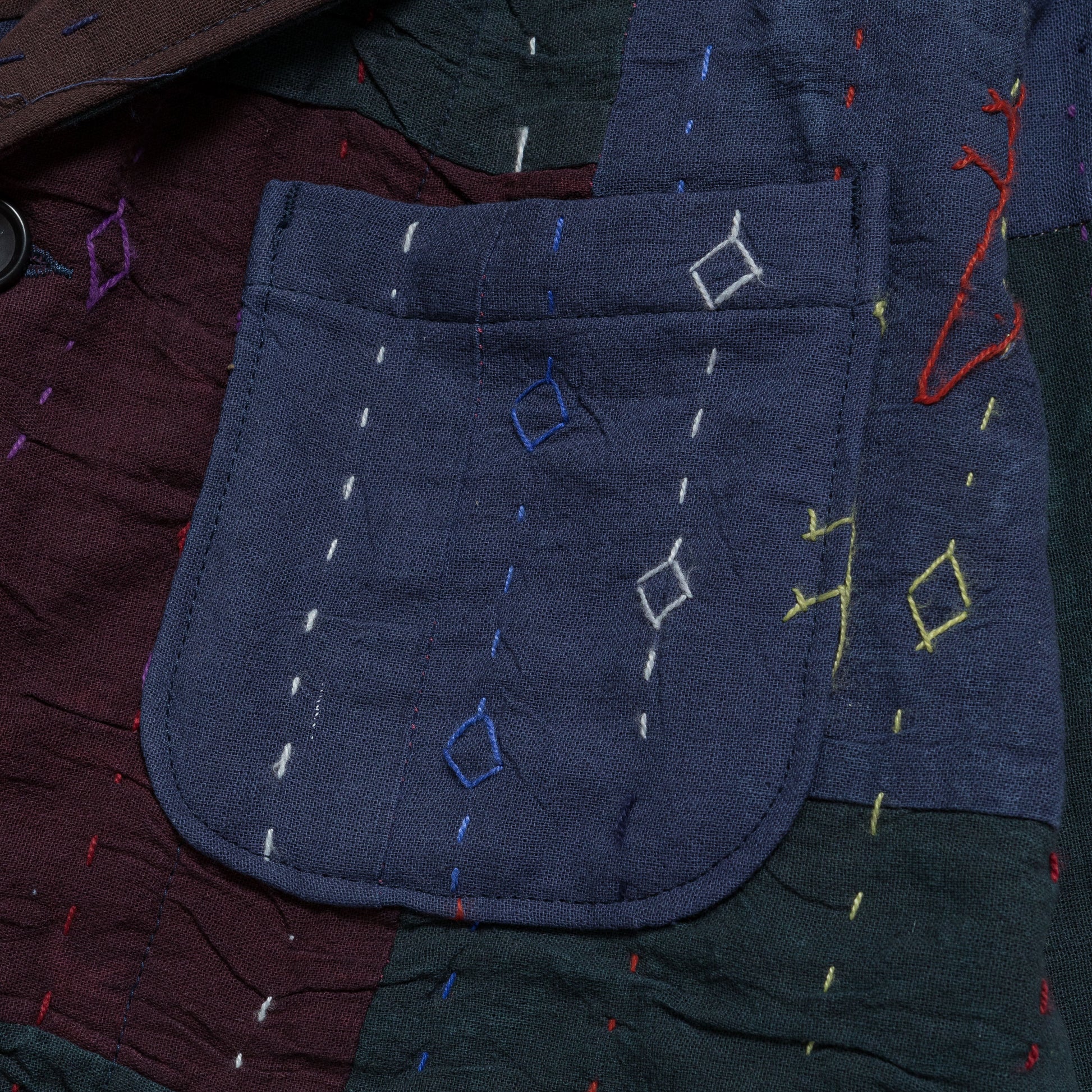 Loiter Jacket - Navy Square Handstitch