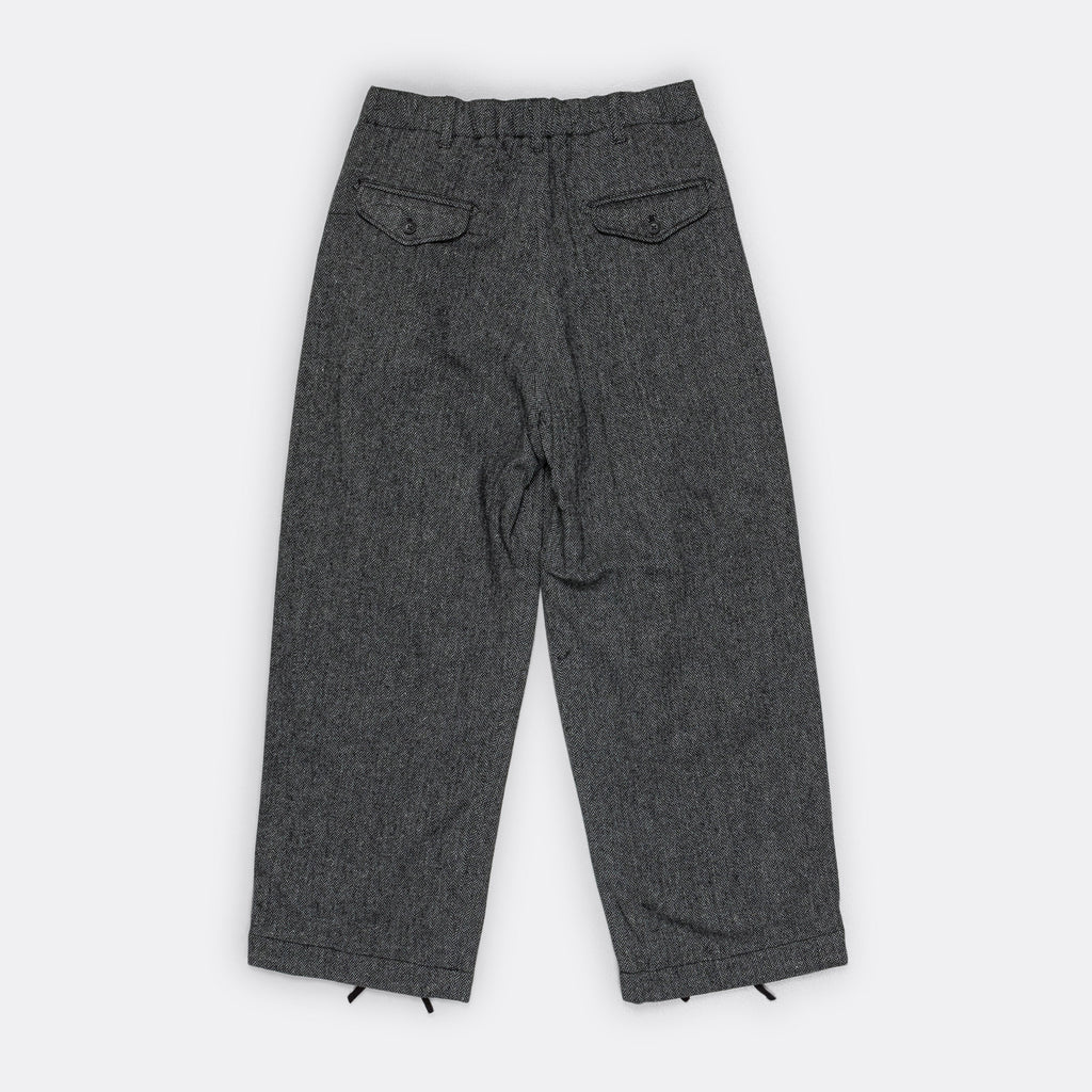 Oxford Pant - Grey Poly Wool Herringbone