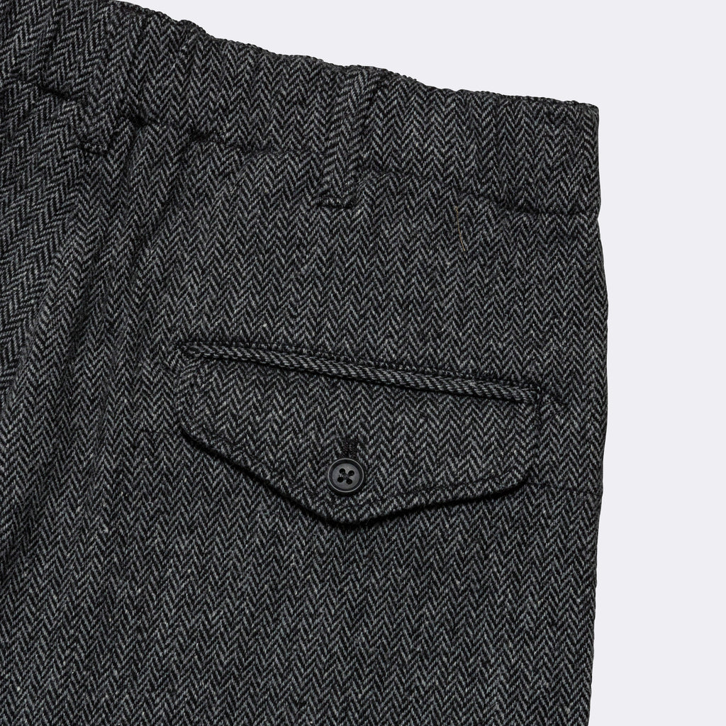 Oxford Pant - Grey Poly Wool Herringbone
