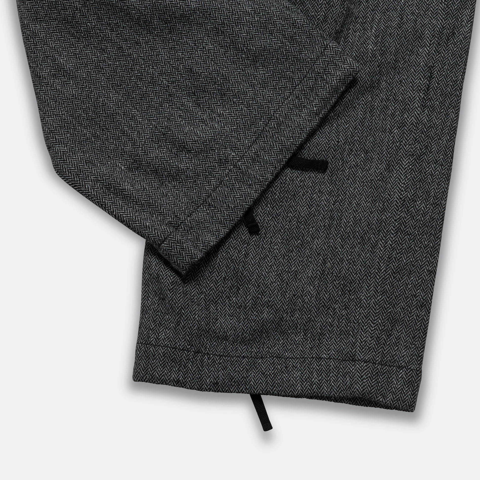 Oxford Pant - Grey Poly Wool Herringbone