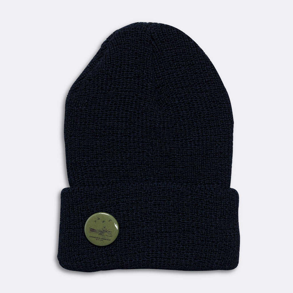 Wool Watch Cap - Navy/Navy