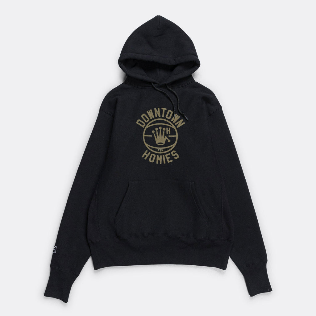 Downtown Homies Crew Pullover - Black