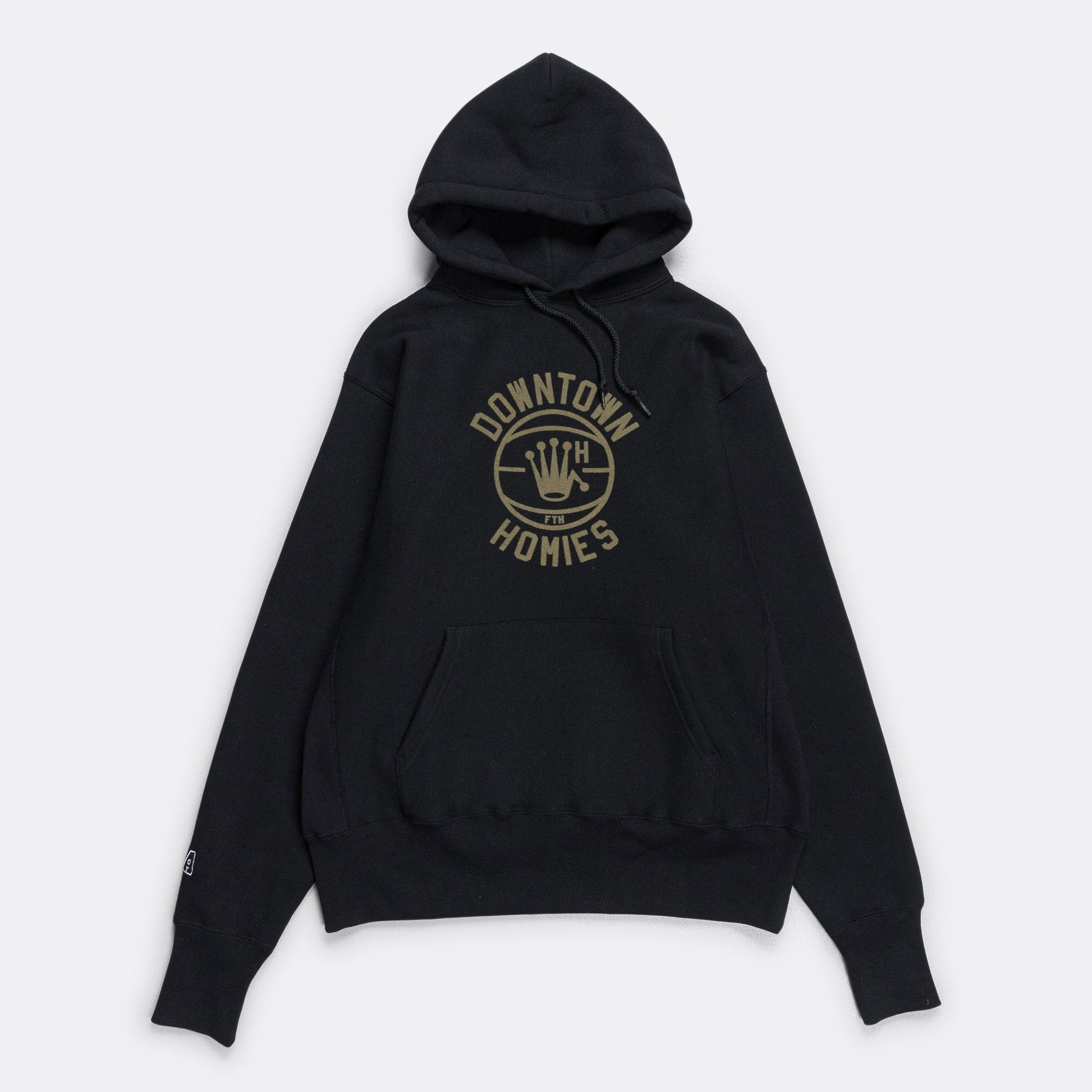 Downtown Homies Crew Pullover - Black