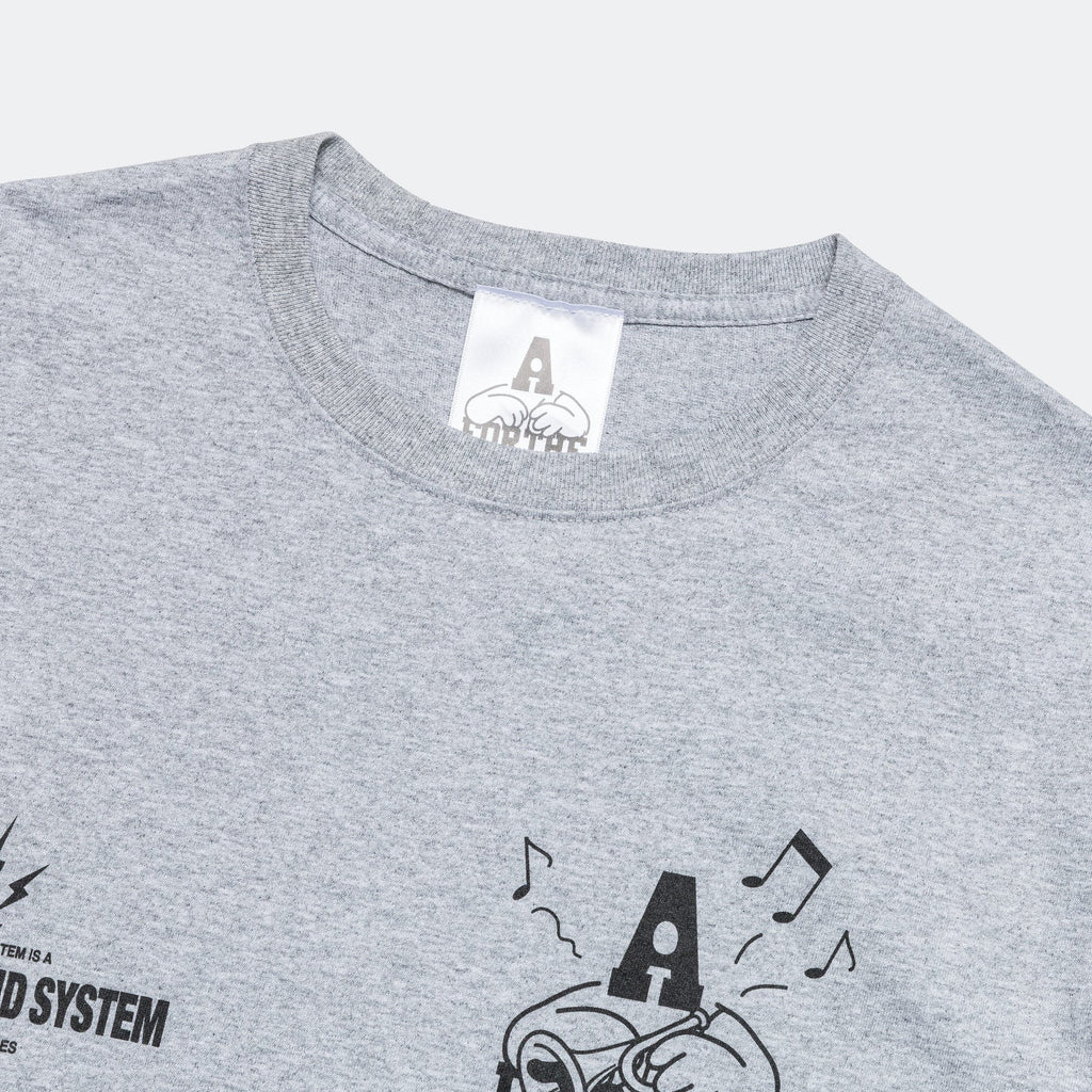 SOUND SYSTEM T-Shirt - Athletic Grey