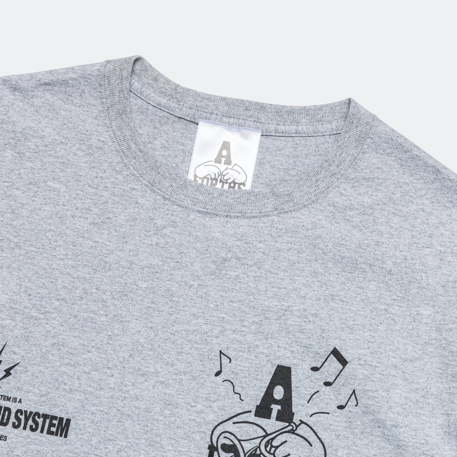 SOUND SYSTEM T-Shirt - Athletic Grey