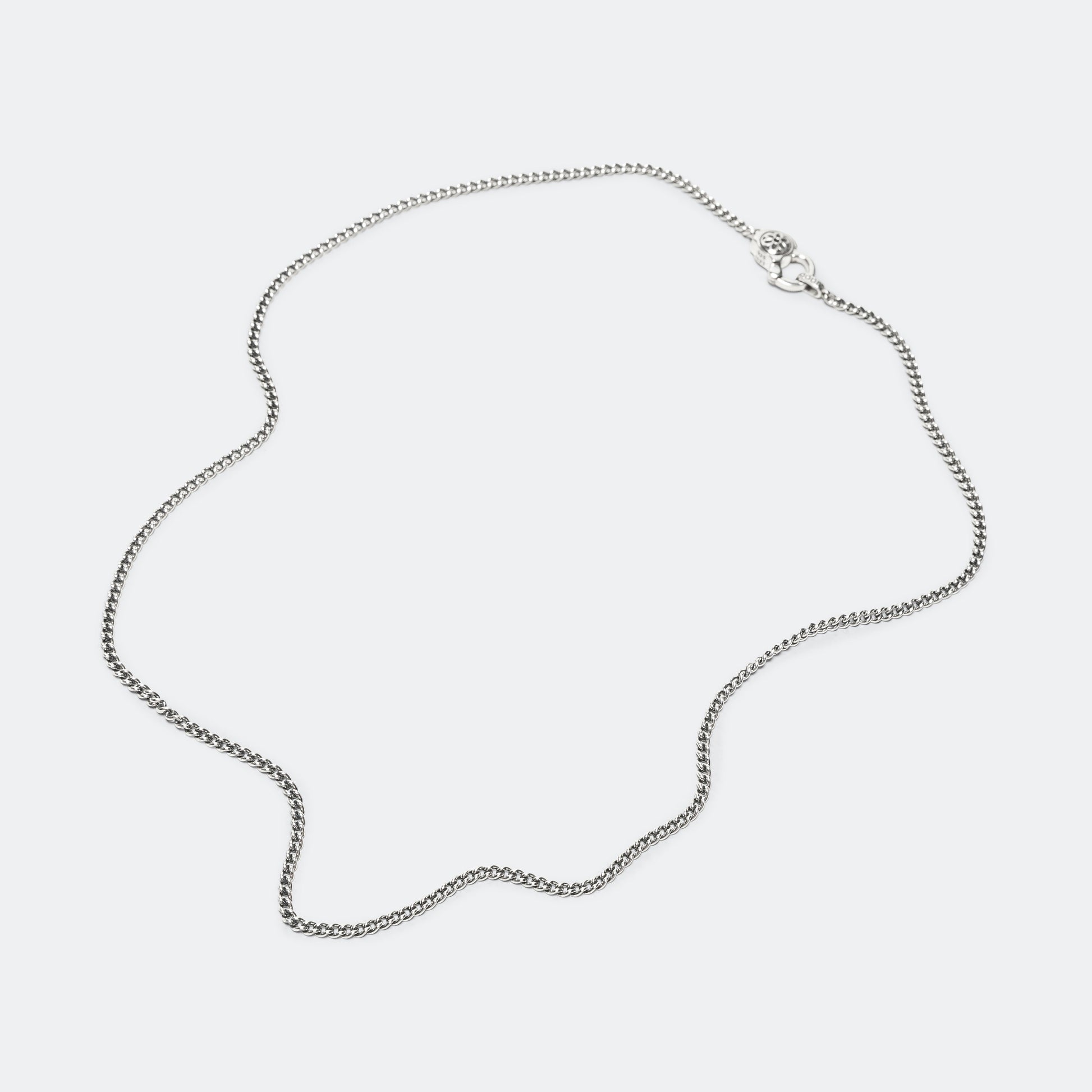 Curb Chain Necklace - 4A - 925 Silver