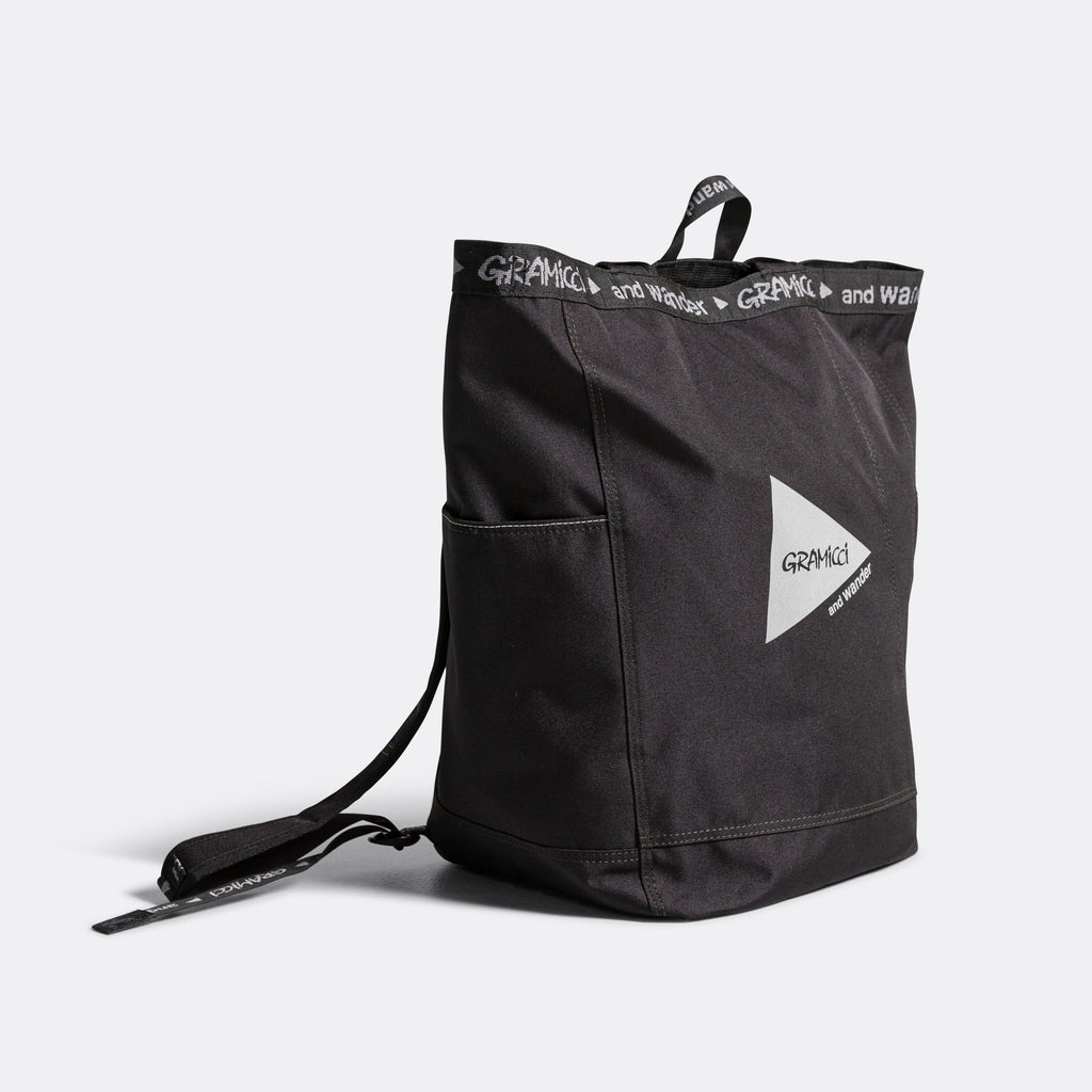 Patchwork 2WAY Pack × and wander - Black