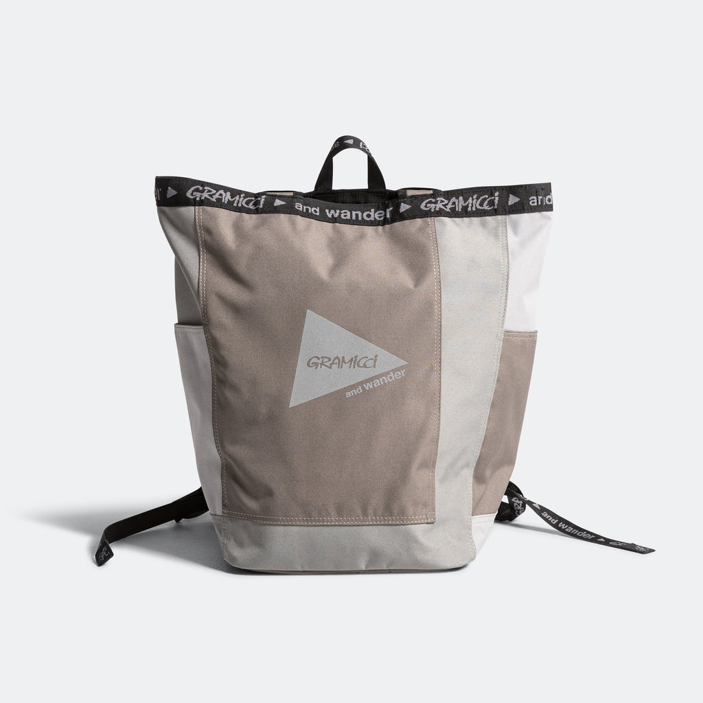 Patchwork 2WAY Pack  × and wander - Beige