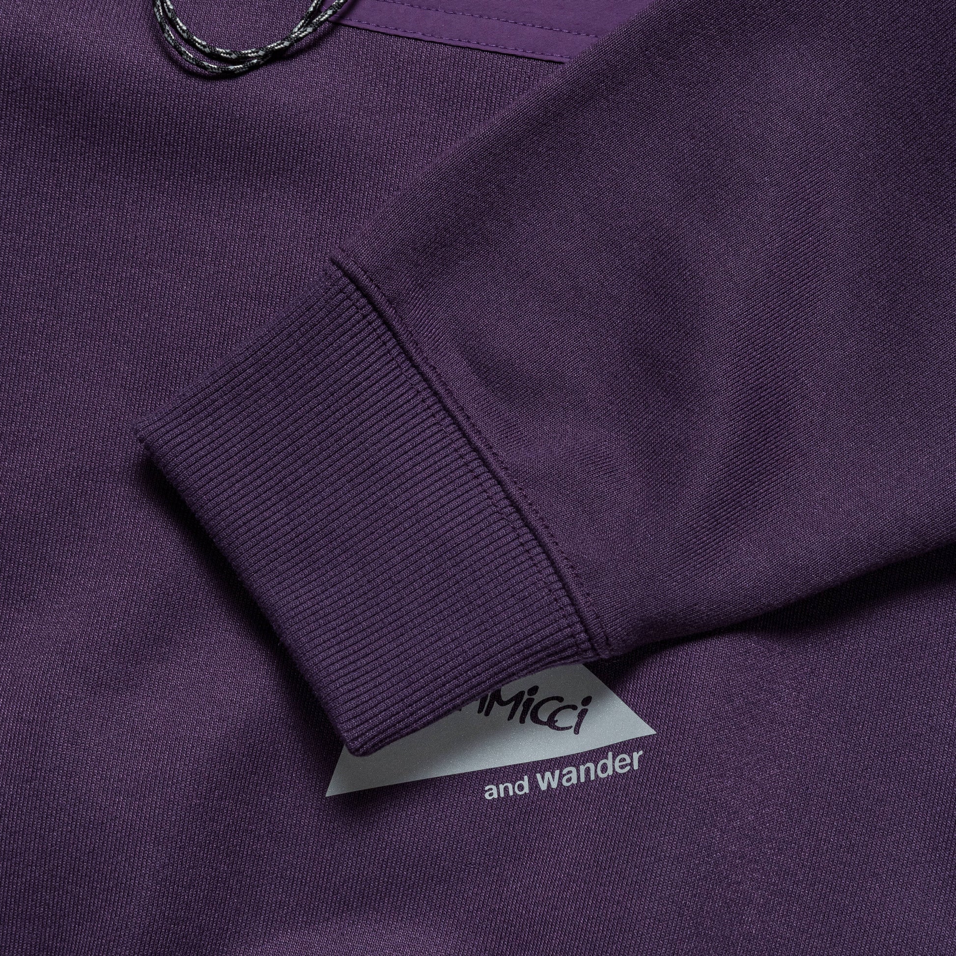 Pocket Sweatshirt × and wander - Purple
