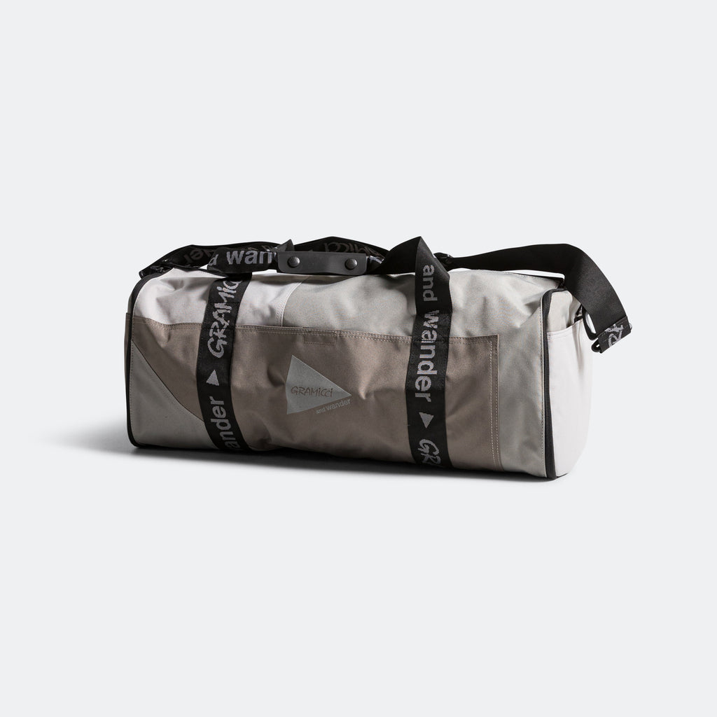 Patchwork Boston Bag × and wander - Beige