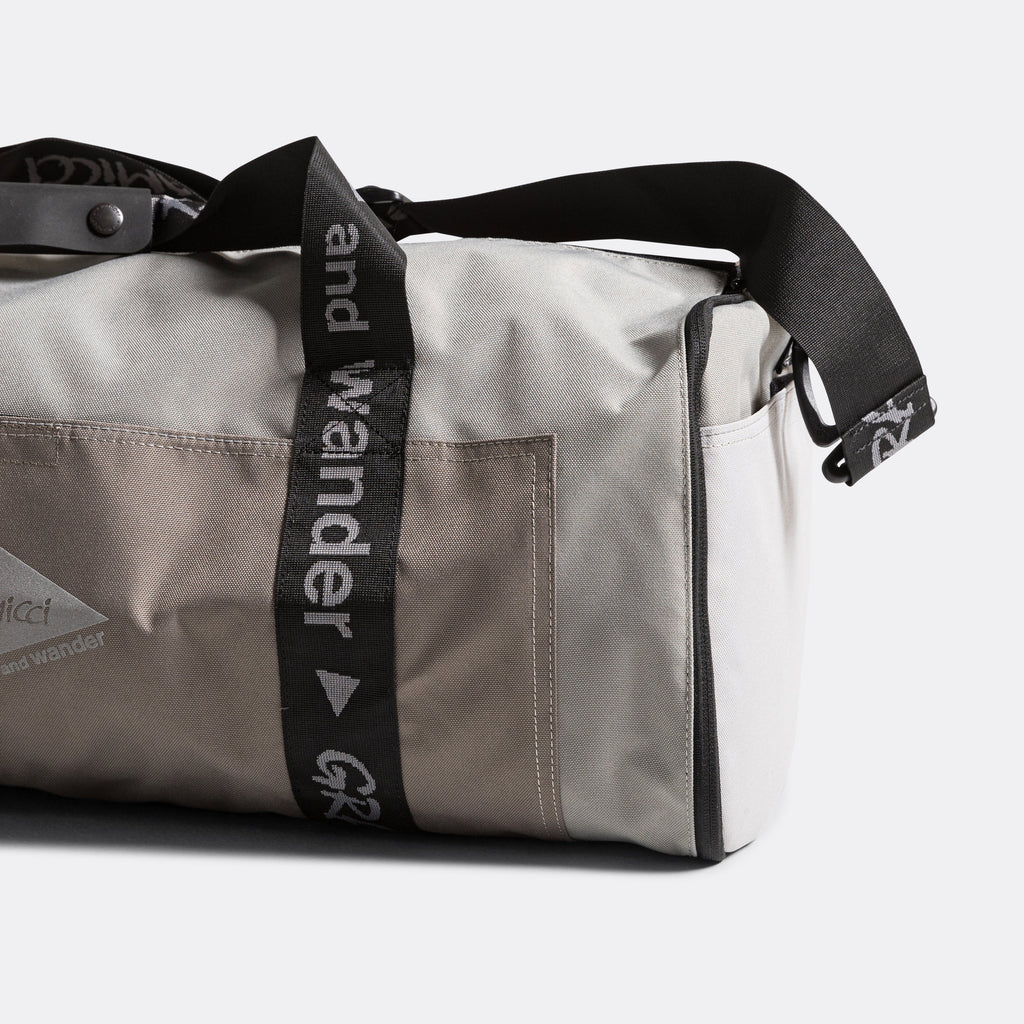Patchwork Boston Bag × and wander - Beige