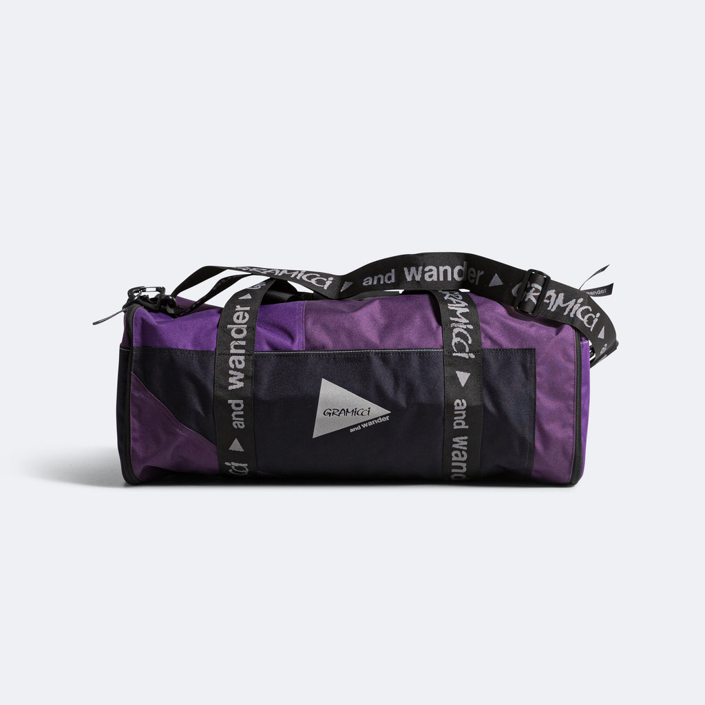 Patchwork Boston Bag × and wander - Purple