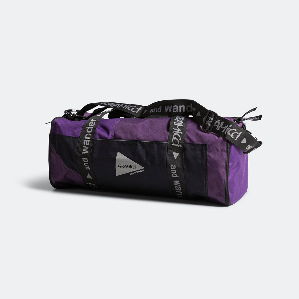 Patchwork Boston Bag × and wander - Purple