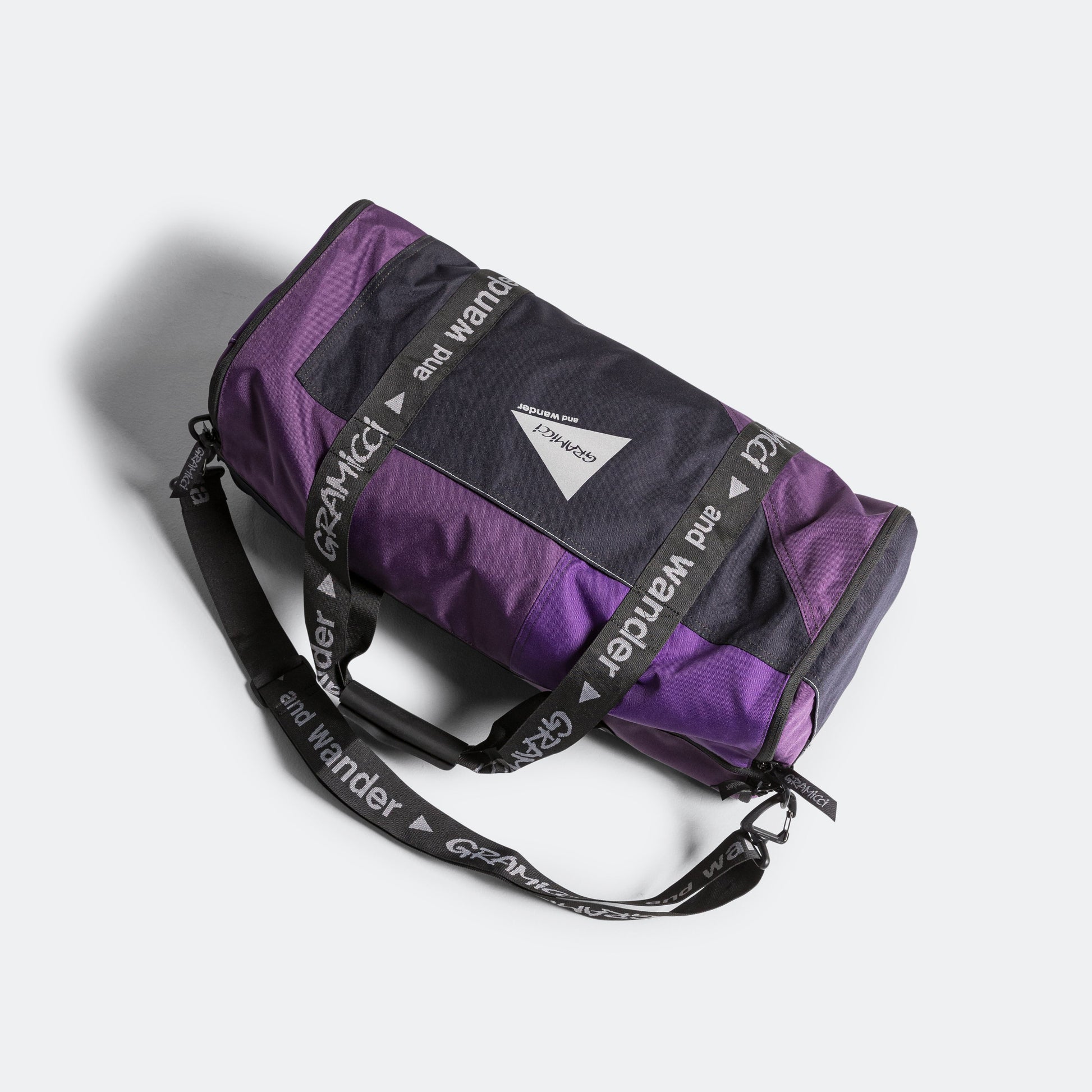 Patchwork Boston Bag × and wander - Purple