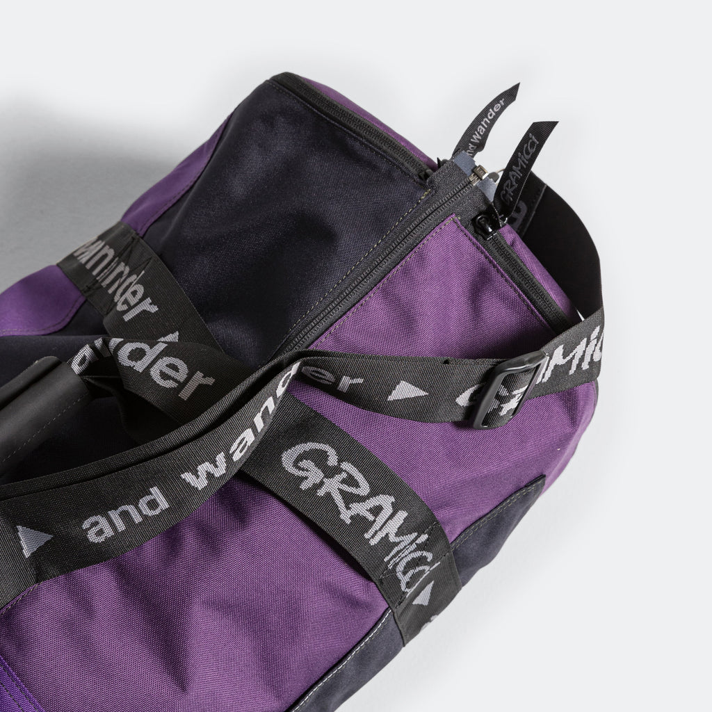 Patchwork Boston Bag × and wander - Purple