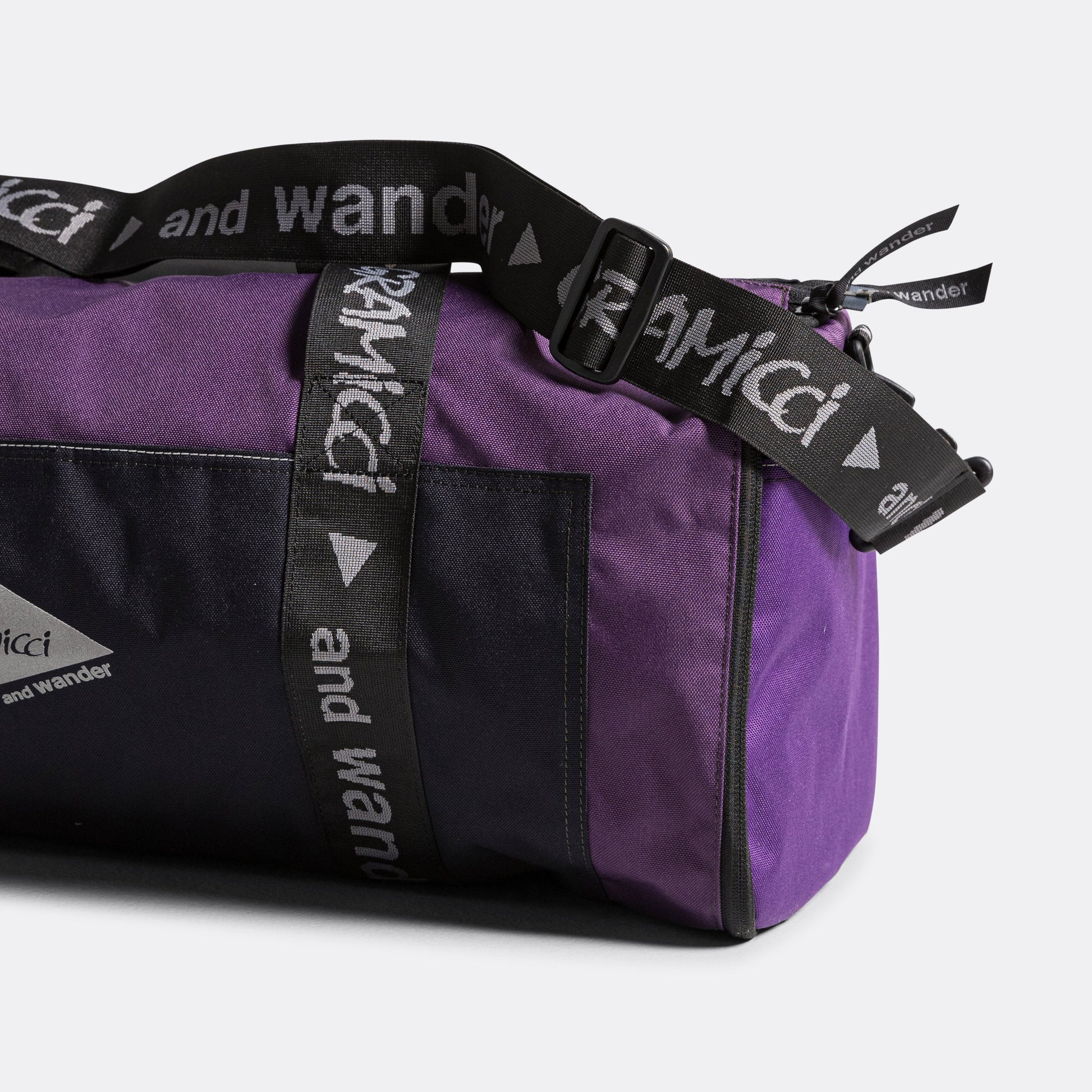 Patchwork Boston Bag × and wander - Purple
