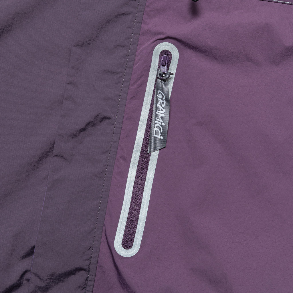 Patchwork Wind Hoodie × and wander - Purple