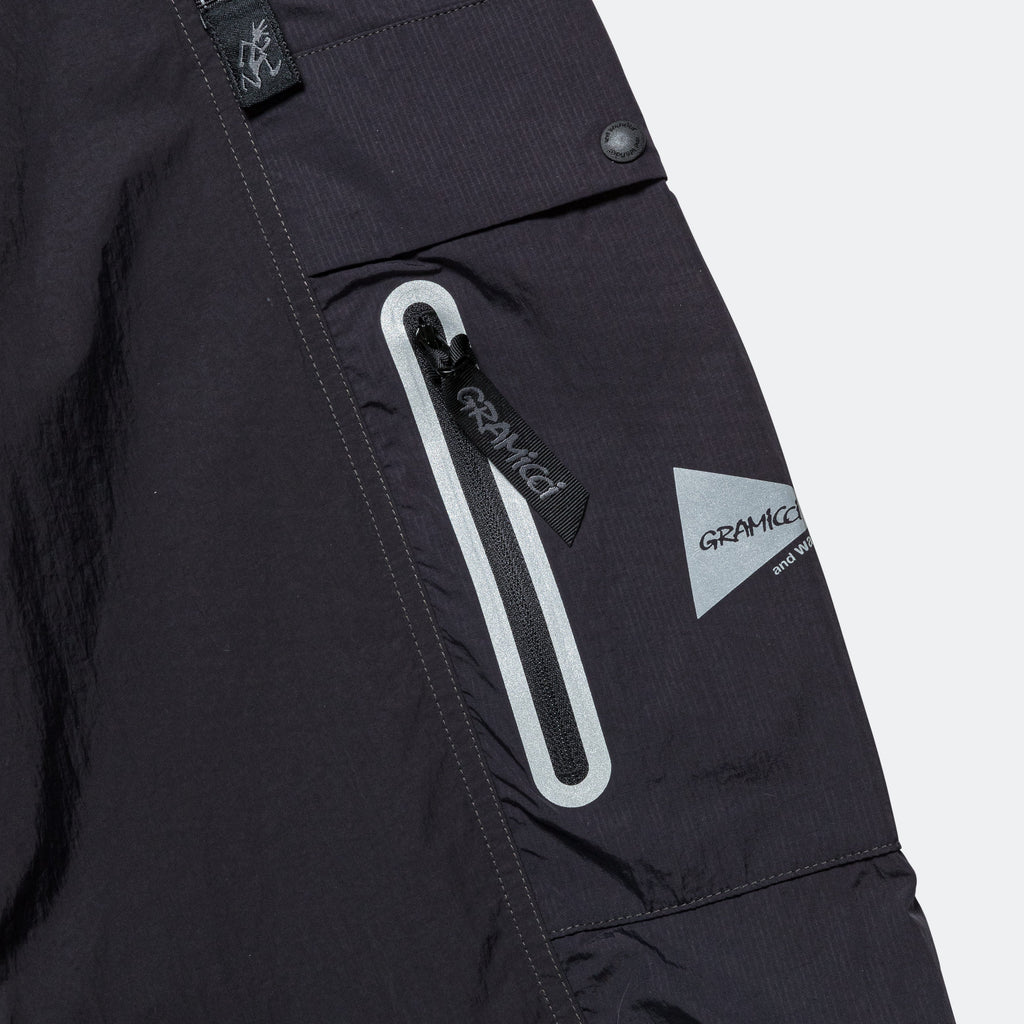 Patchwork Wind Pant × and wander - Black