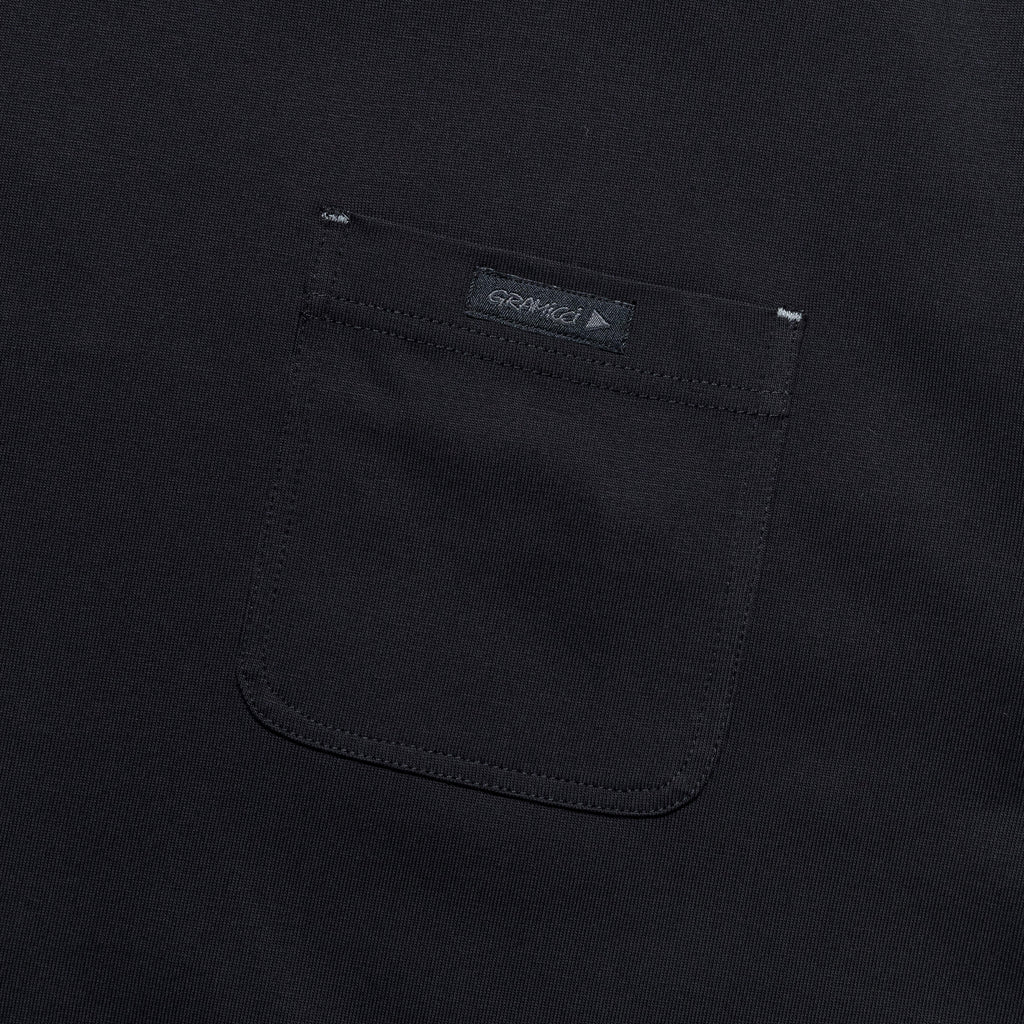 Backprint Tee × and wander - Black