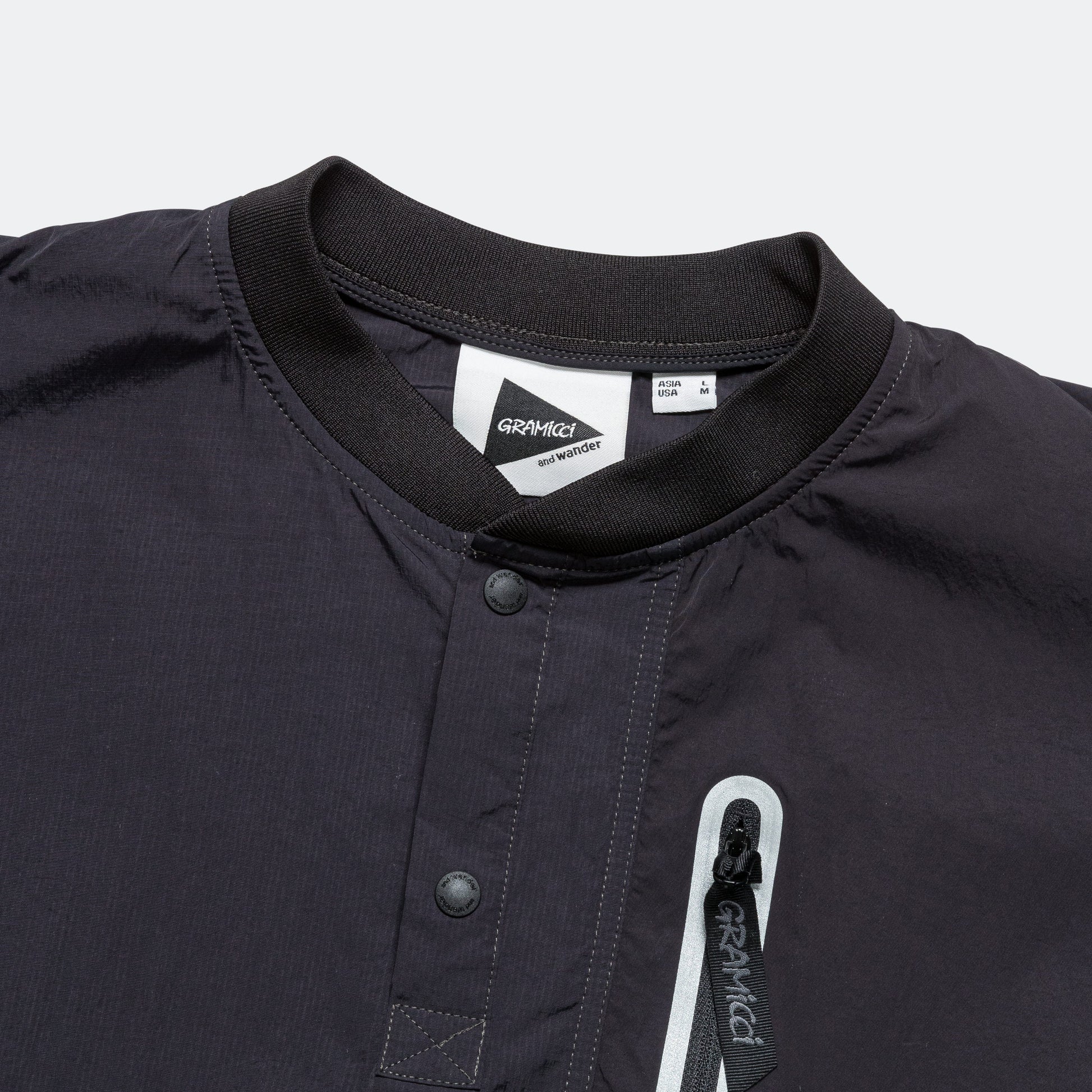 Patchwork Wind Tee × and wander - Black