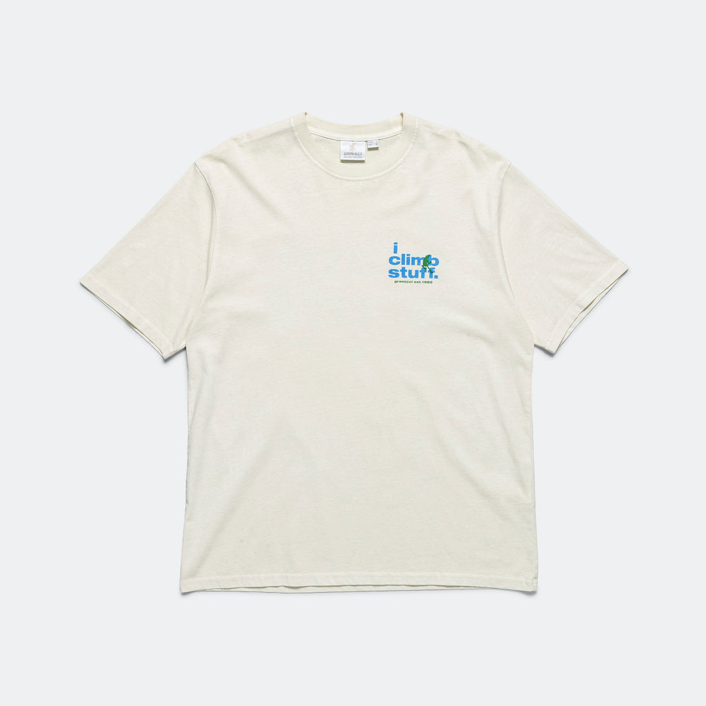 I Climb Stuff Tee - Sand Pigment