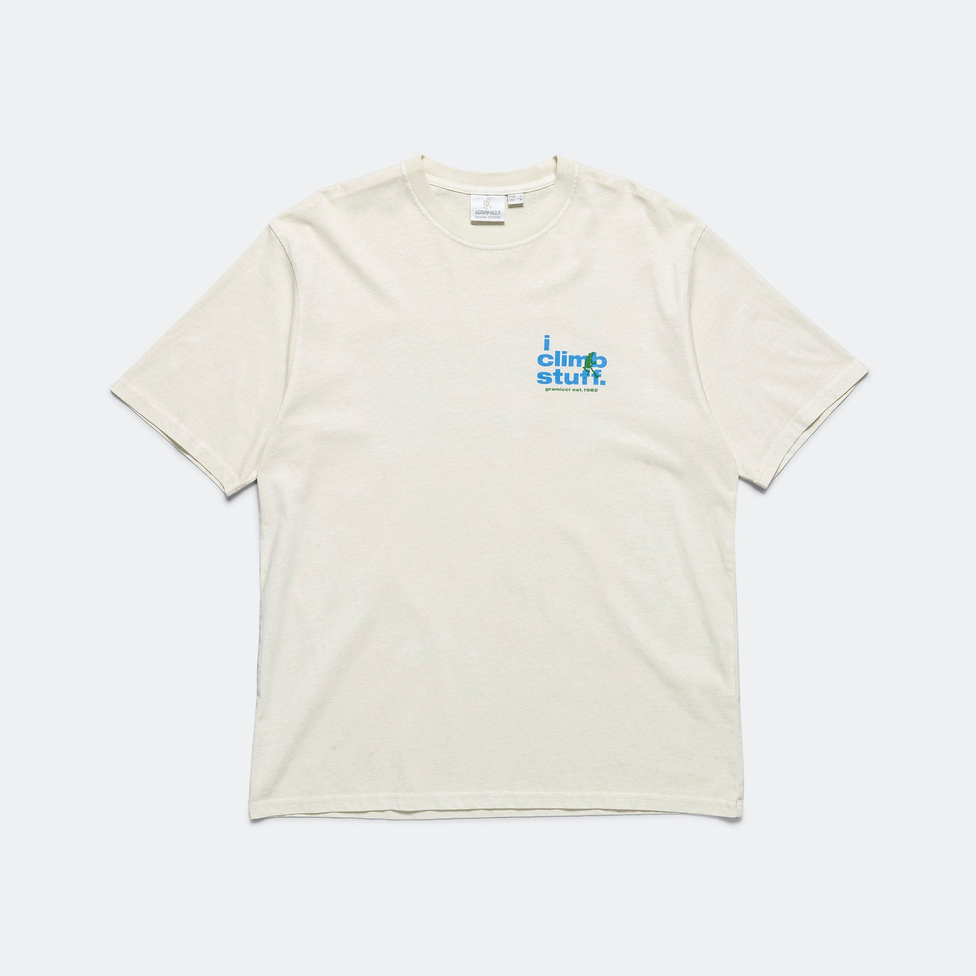 I Climb Stuff Tee - Sand Pigment