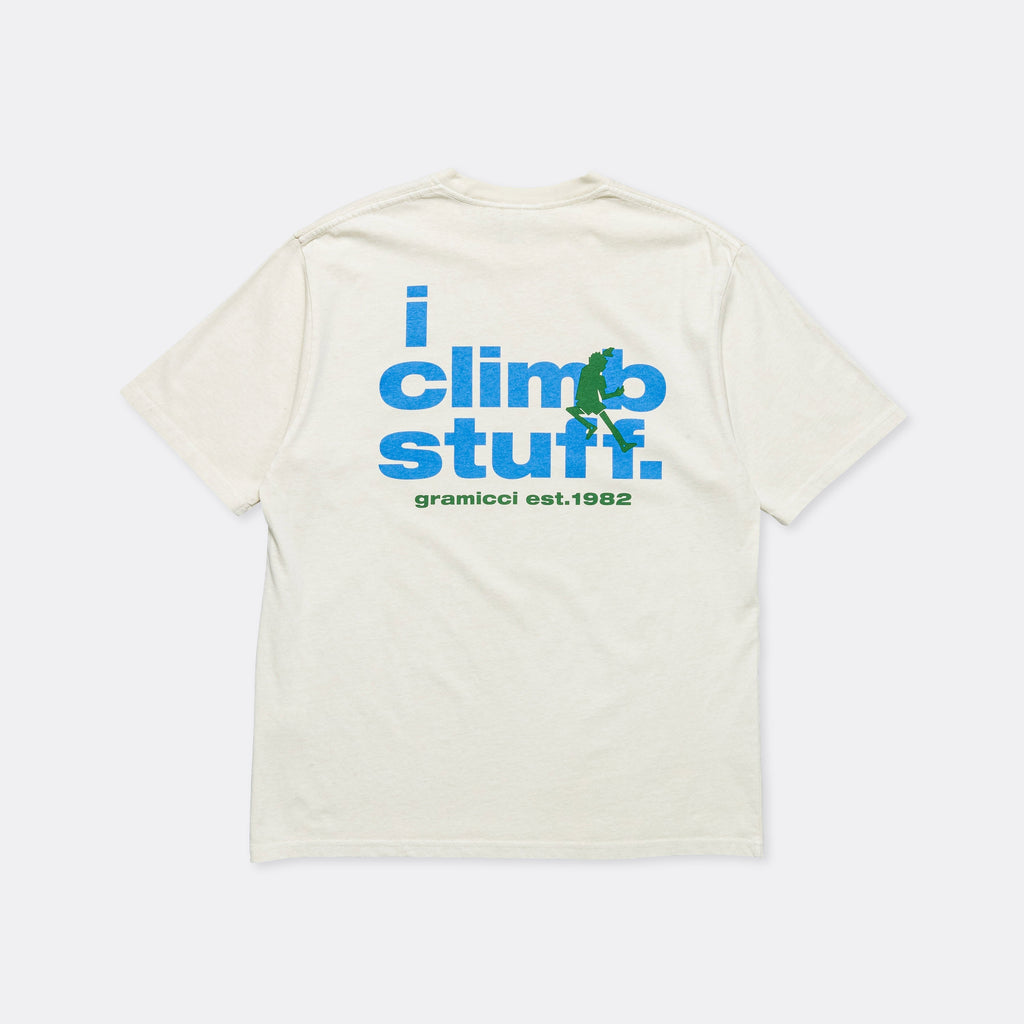 I Climb Stuff Tee - Sand Pigment