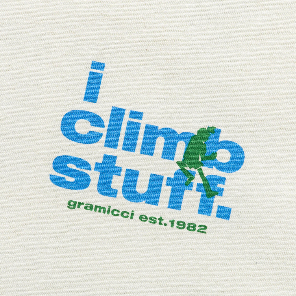 I Climb Stuff Tee - Sand Pigment