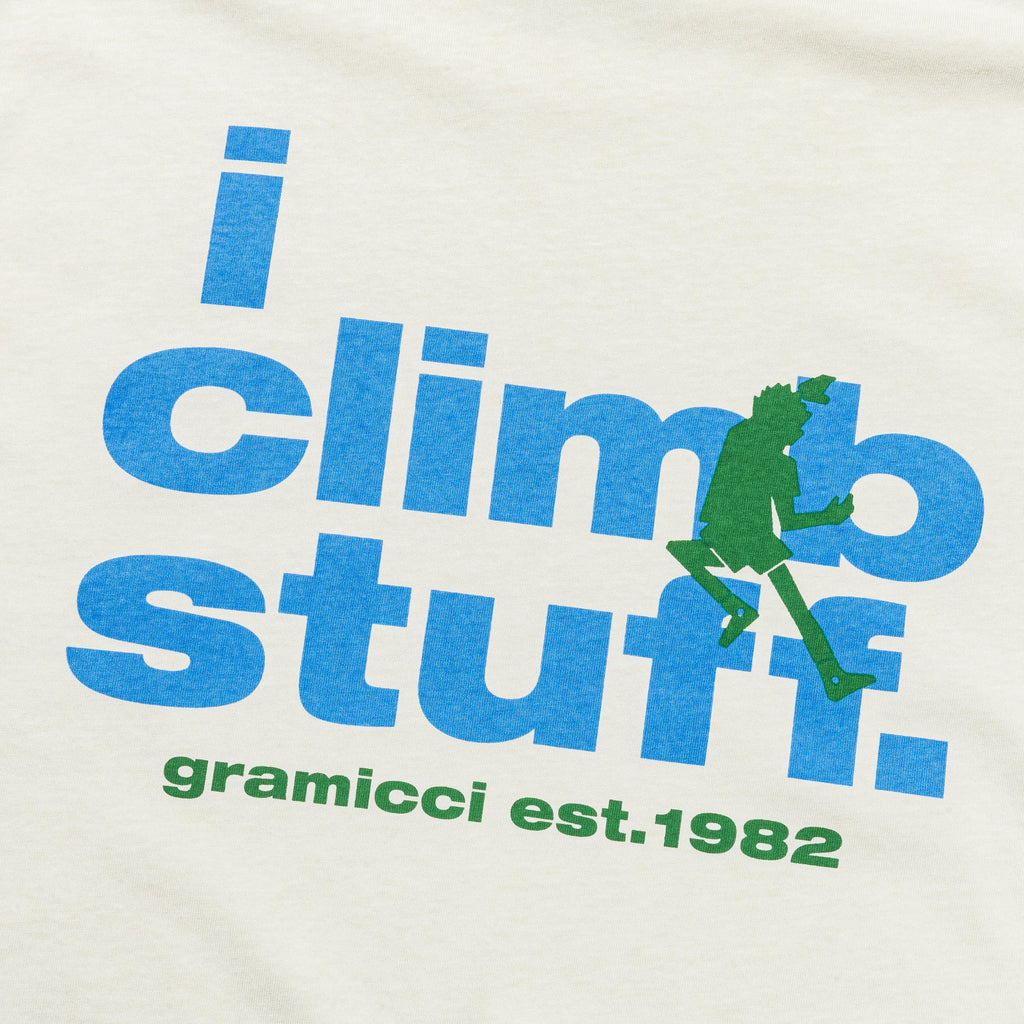 I Climb Stuff Tee - Sand Pigment