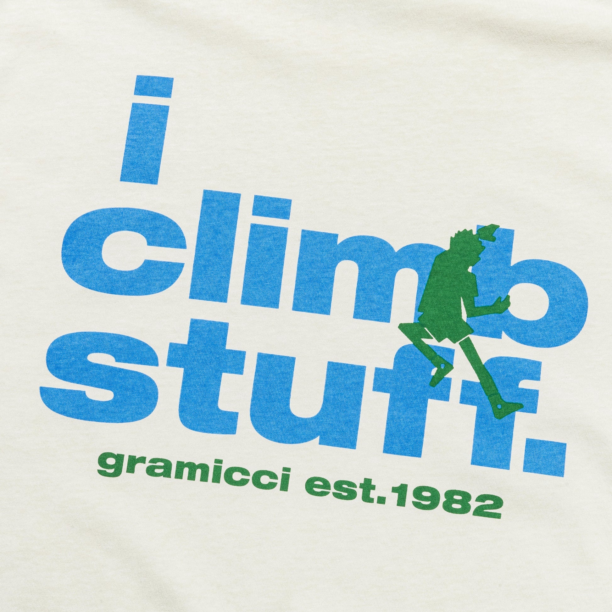 I Climb Stuff Tee - Sand Pigment