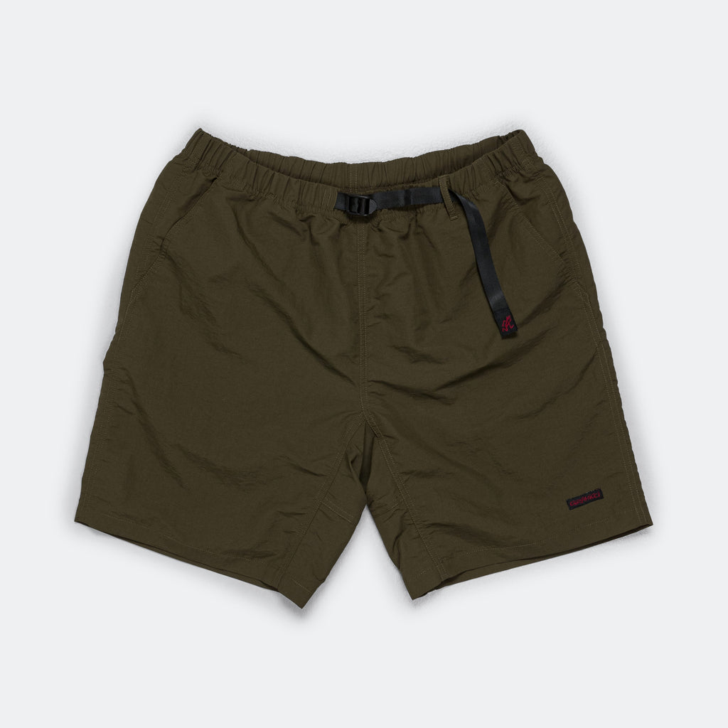 Nylon Tussah Packable Short - Deep Olive